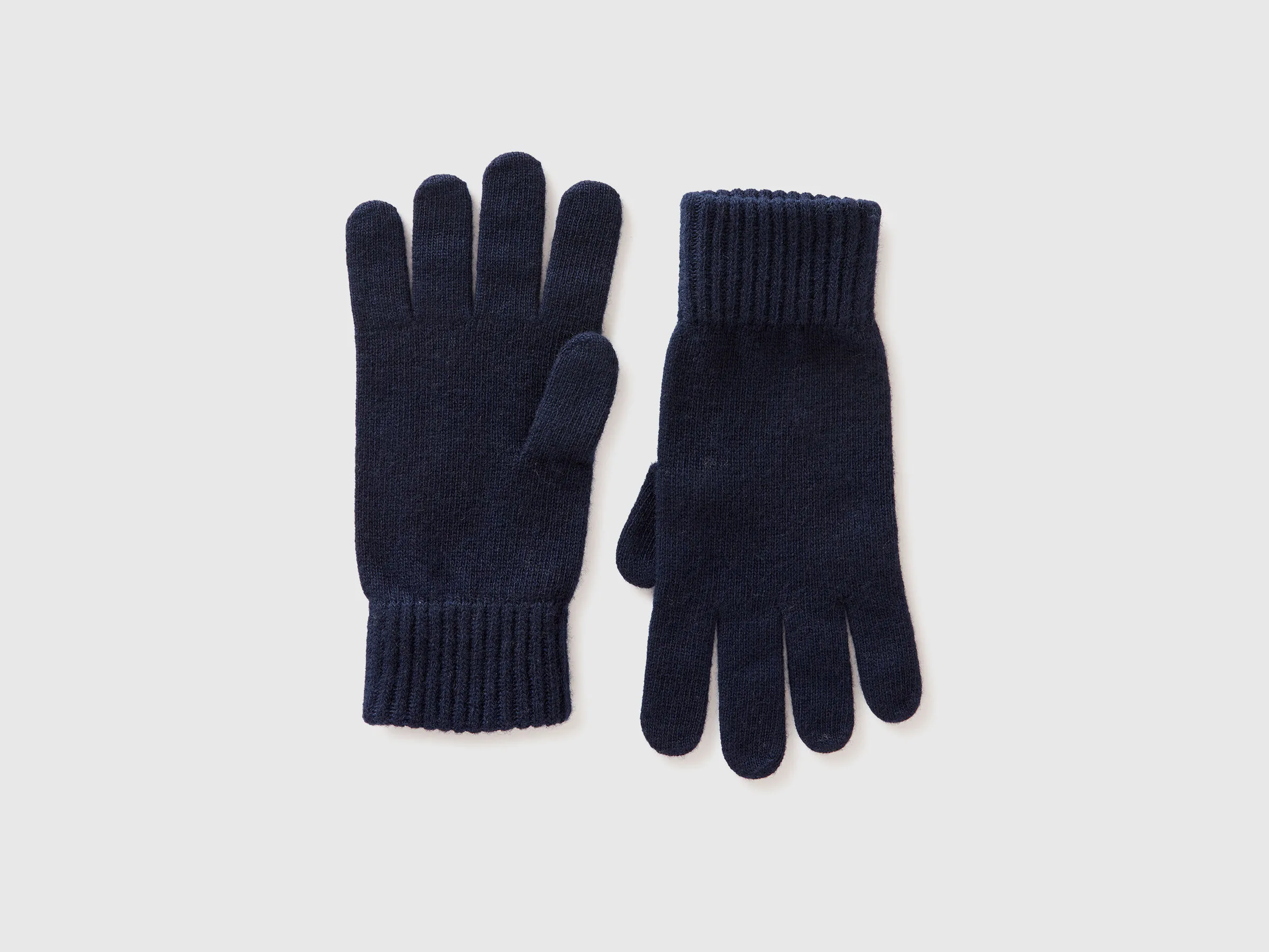 Gants en pure laine vierge - Bleu Foncé