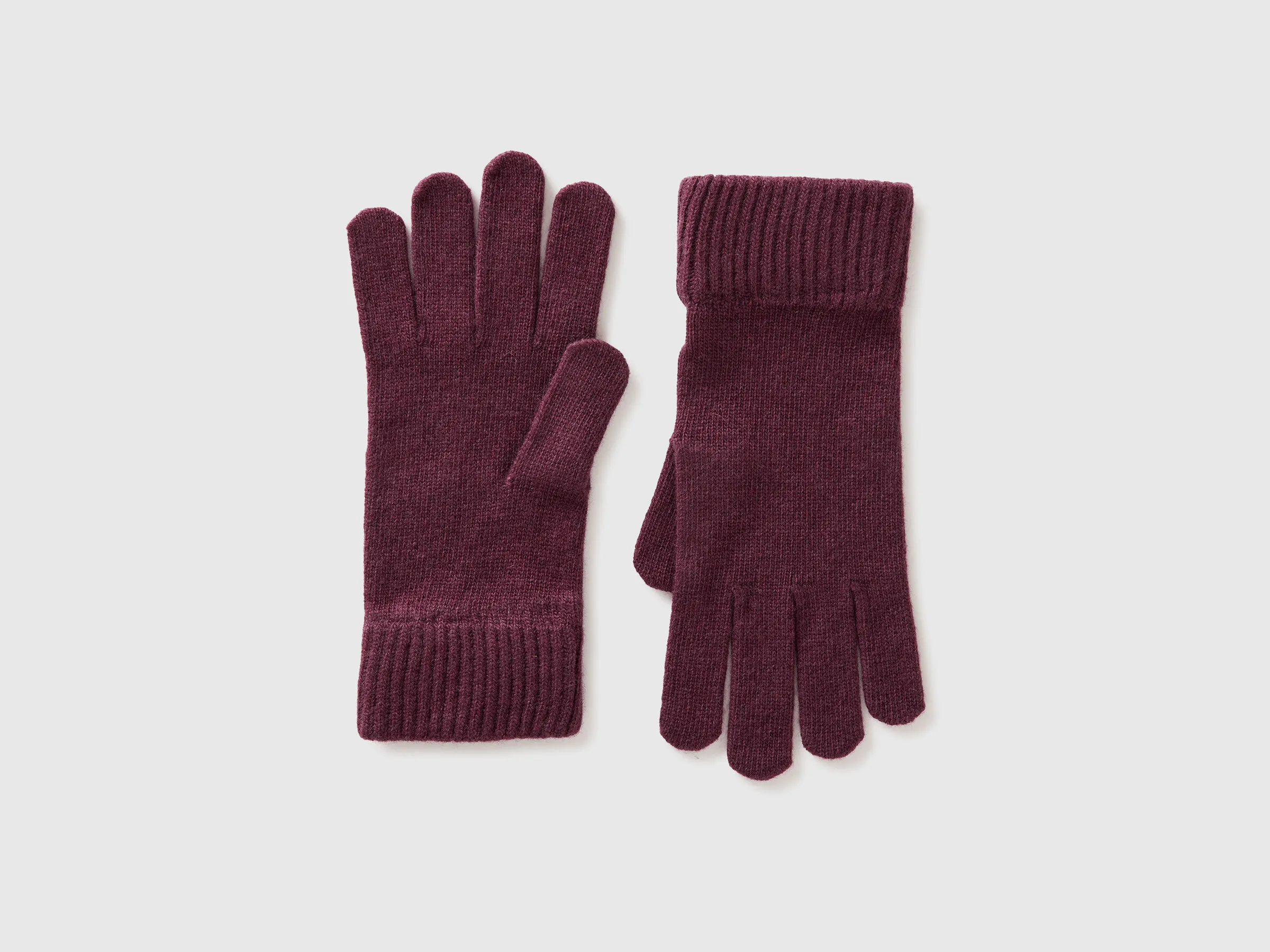 Gants en pure laine vierge - Bordeaux