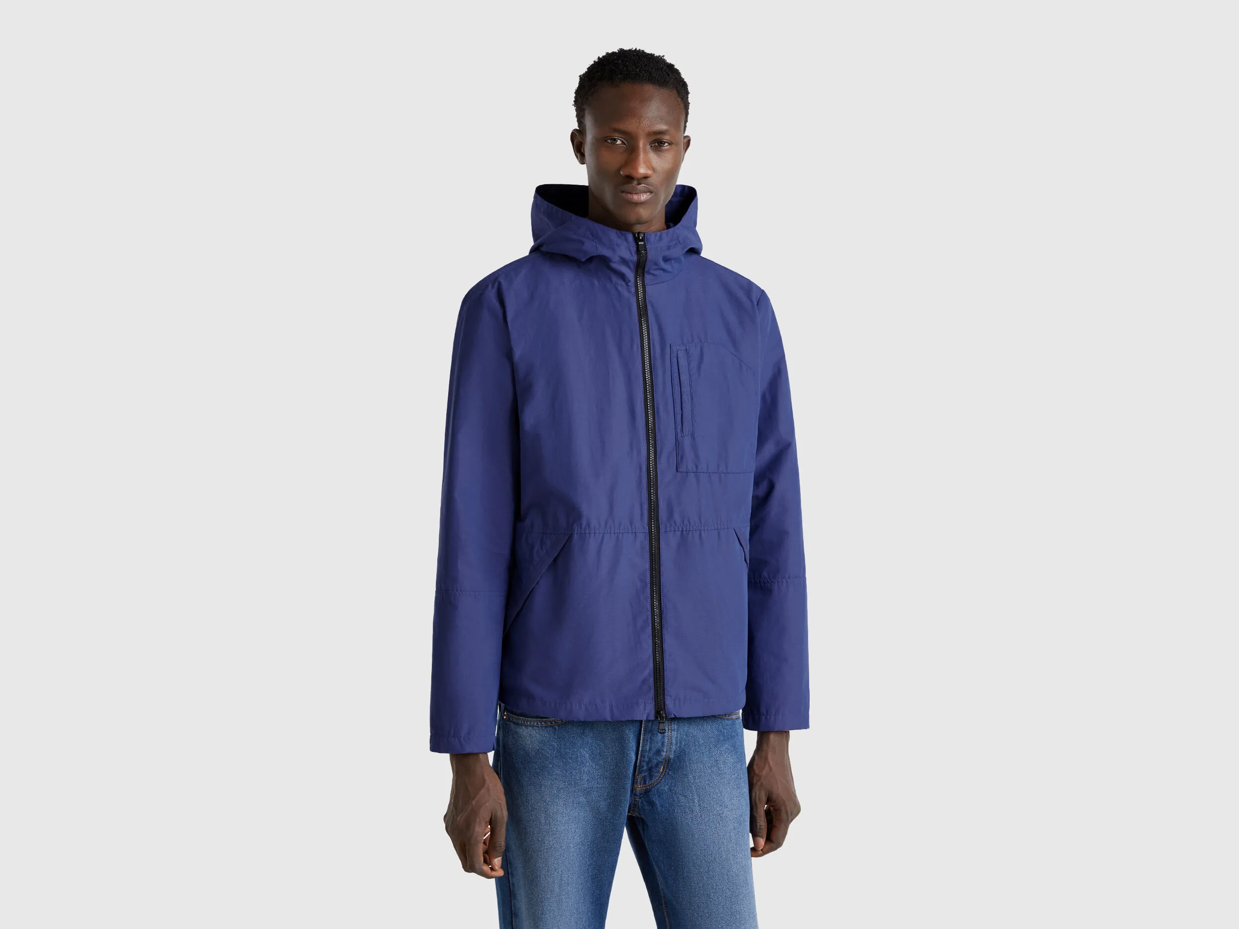 Veste en nylon léger - Bleu