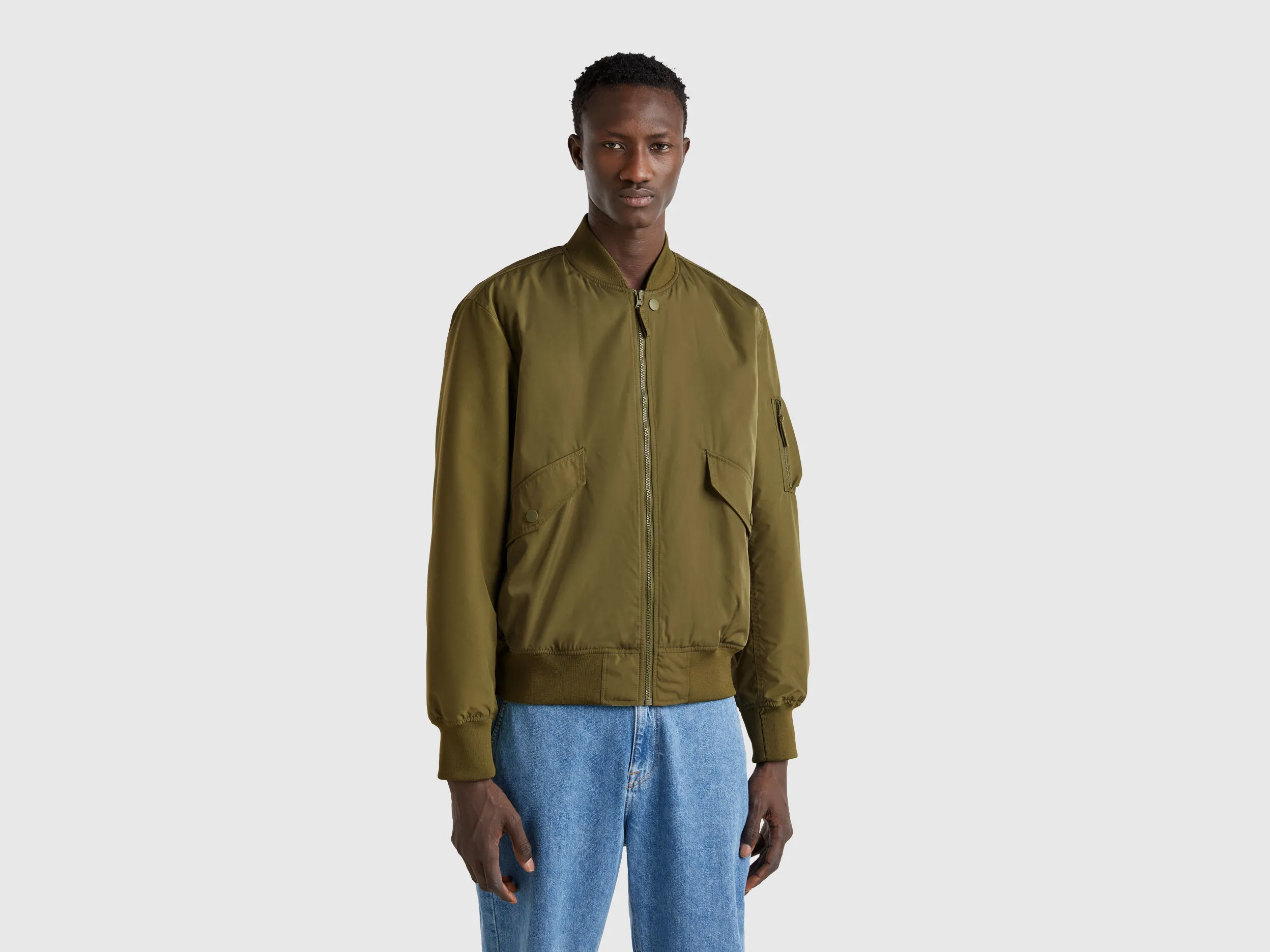 Blouson aviateur matelassé - Kaki