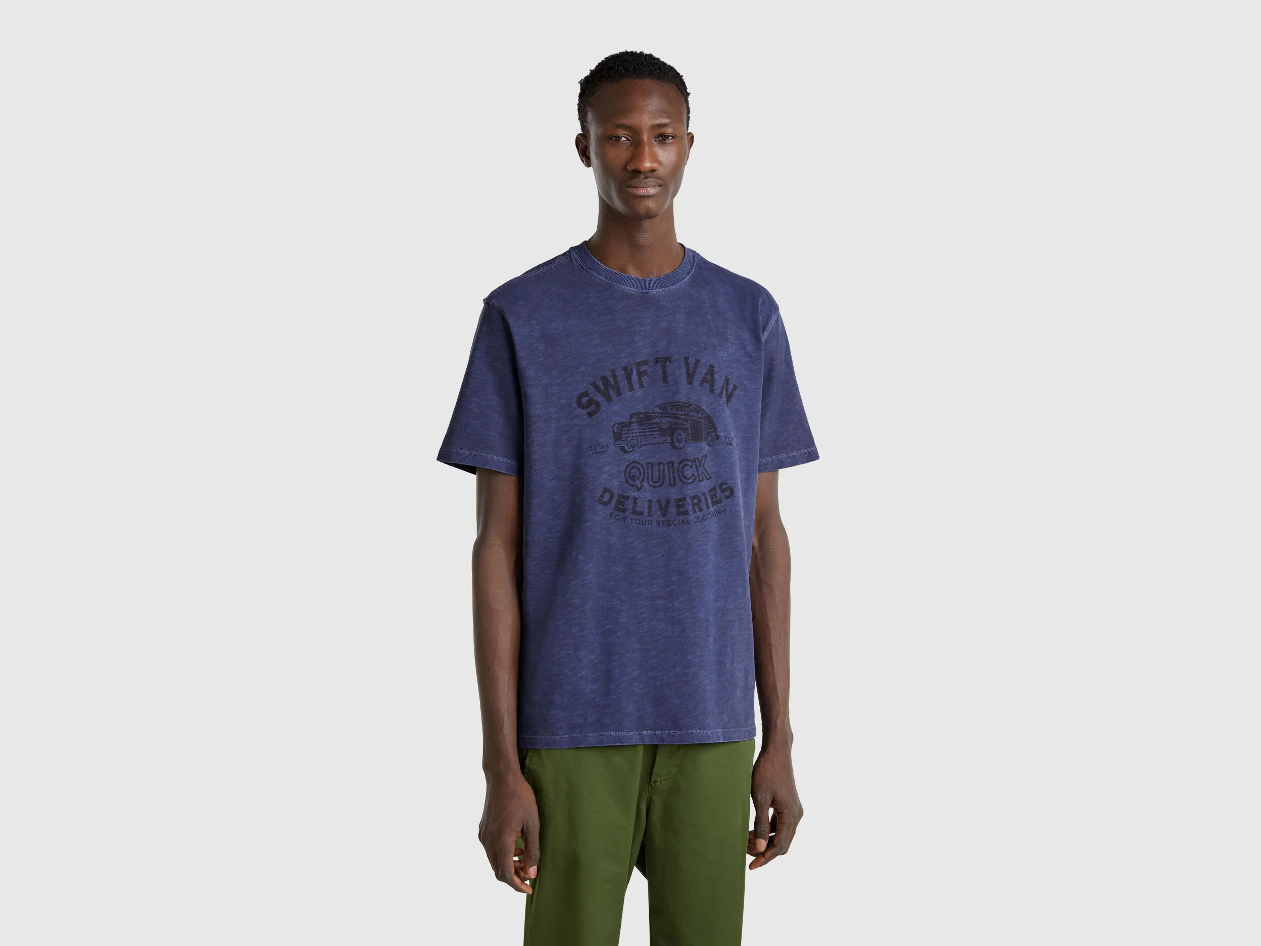 T-shirt avec imprimé - Bleu