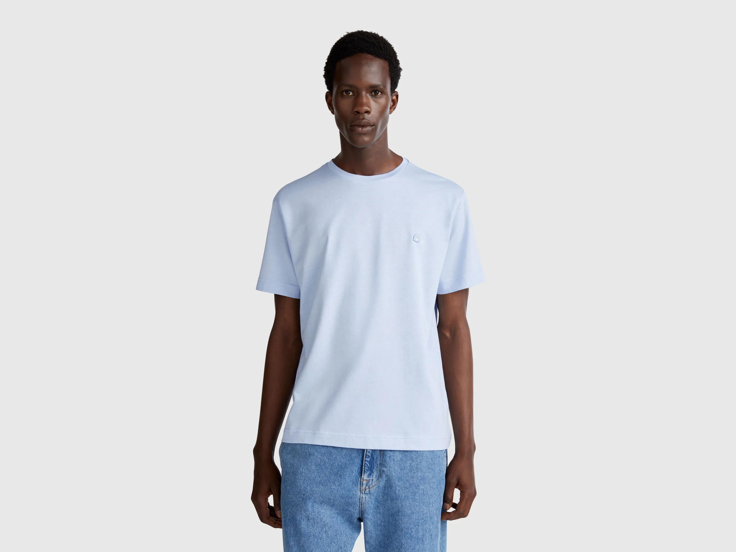 Le t-shirt micropiqué - Bleu Ciel