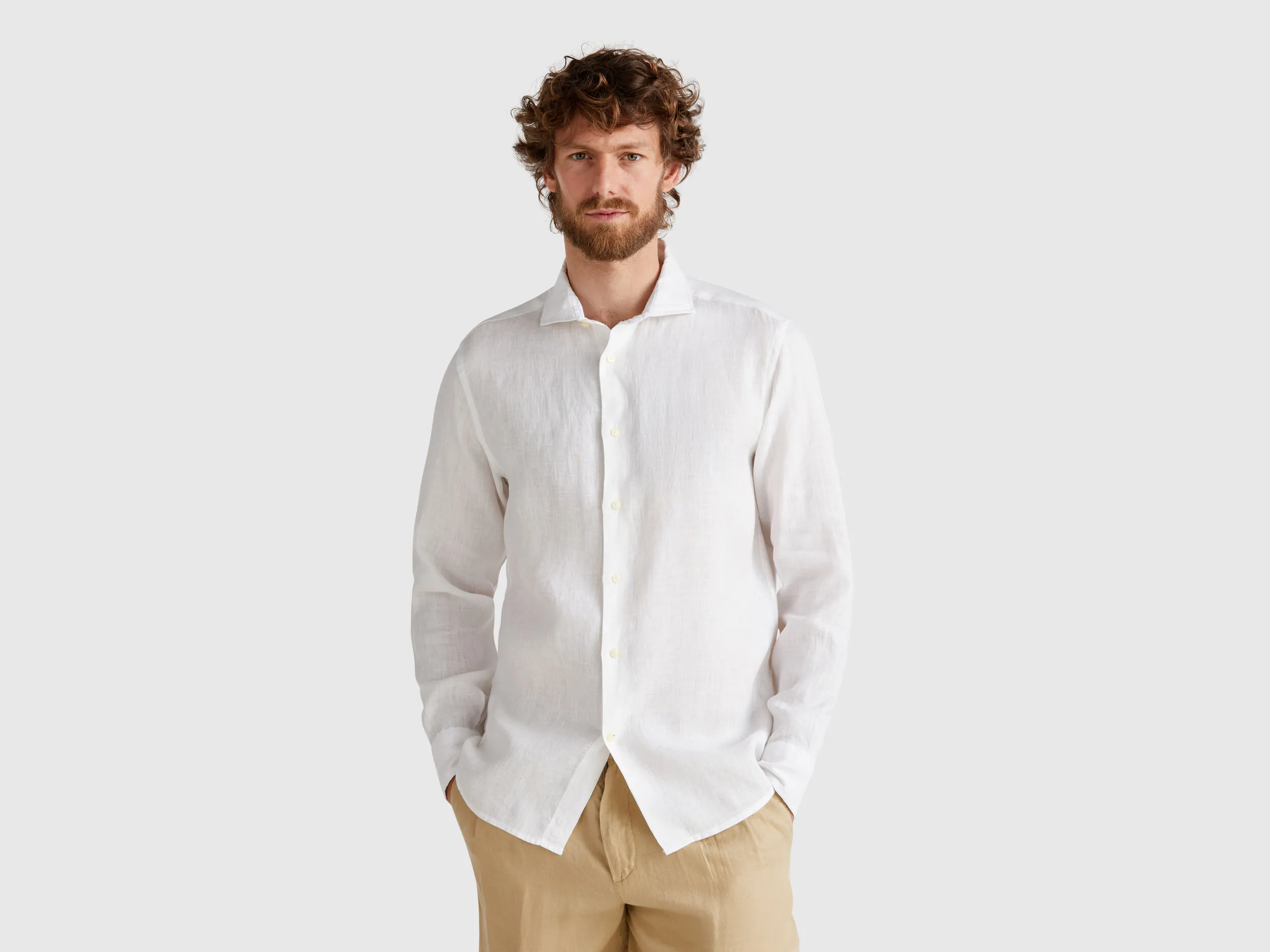 Chemise pur lin - Blanc