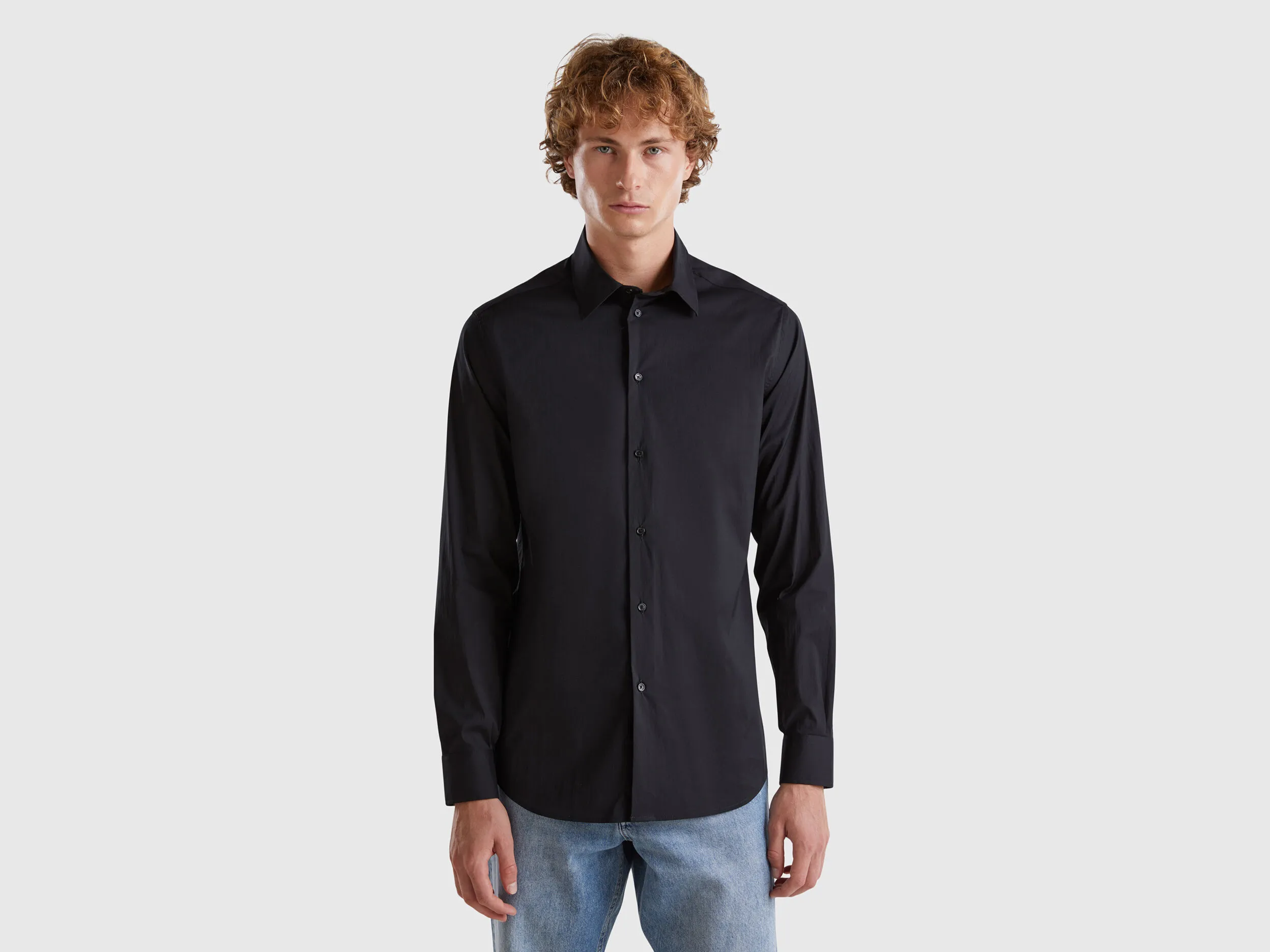 Chemise coupe slim - Noir