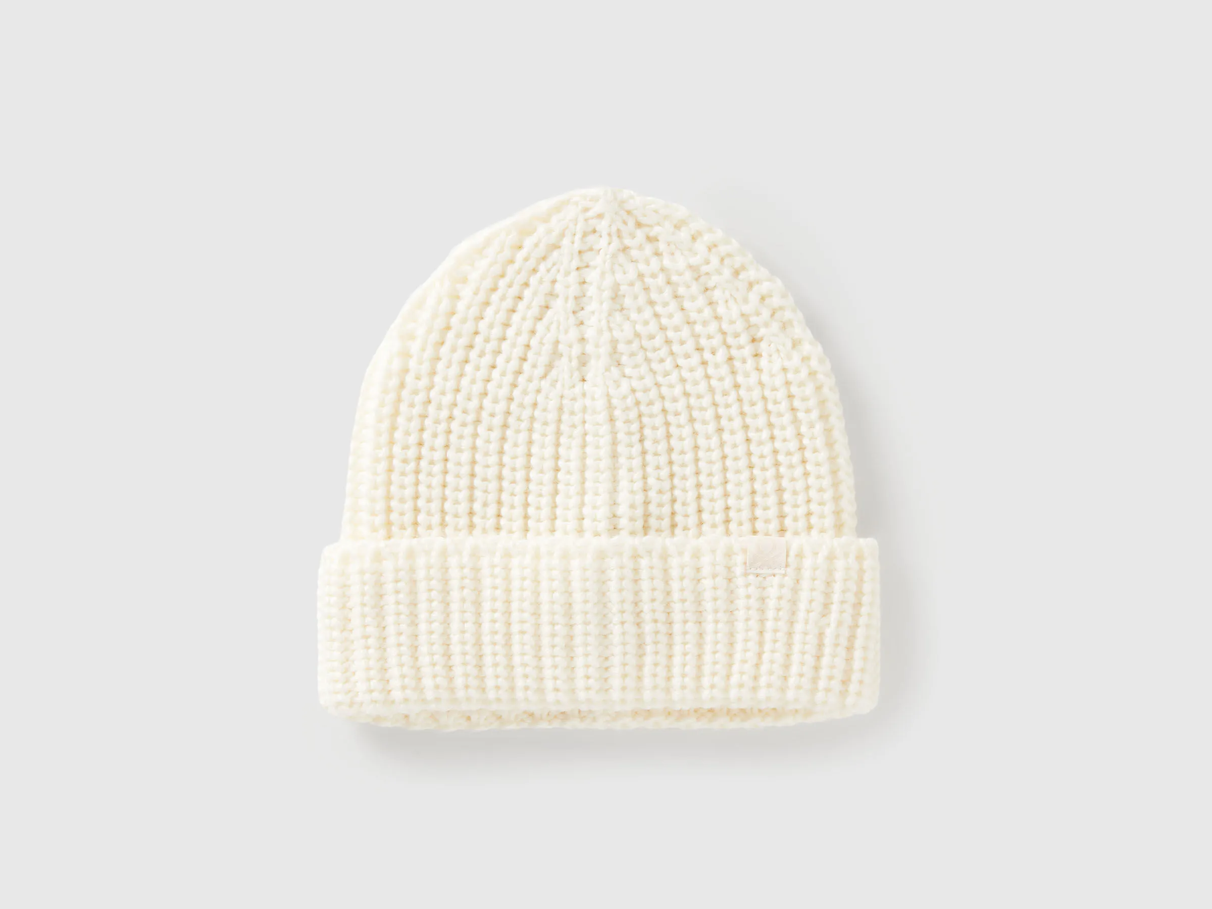 Bonnet en laine mélangée - Crème