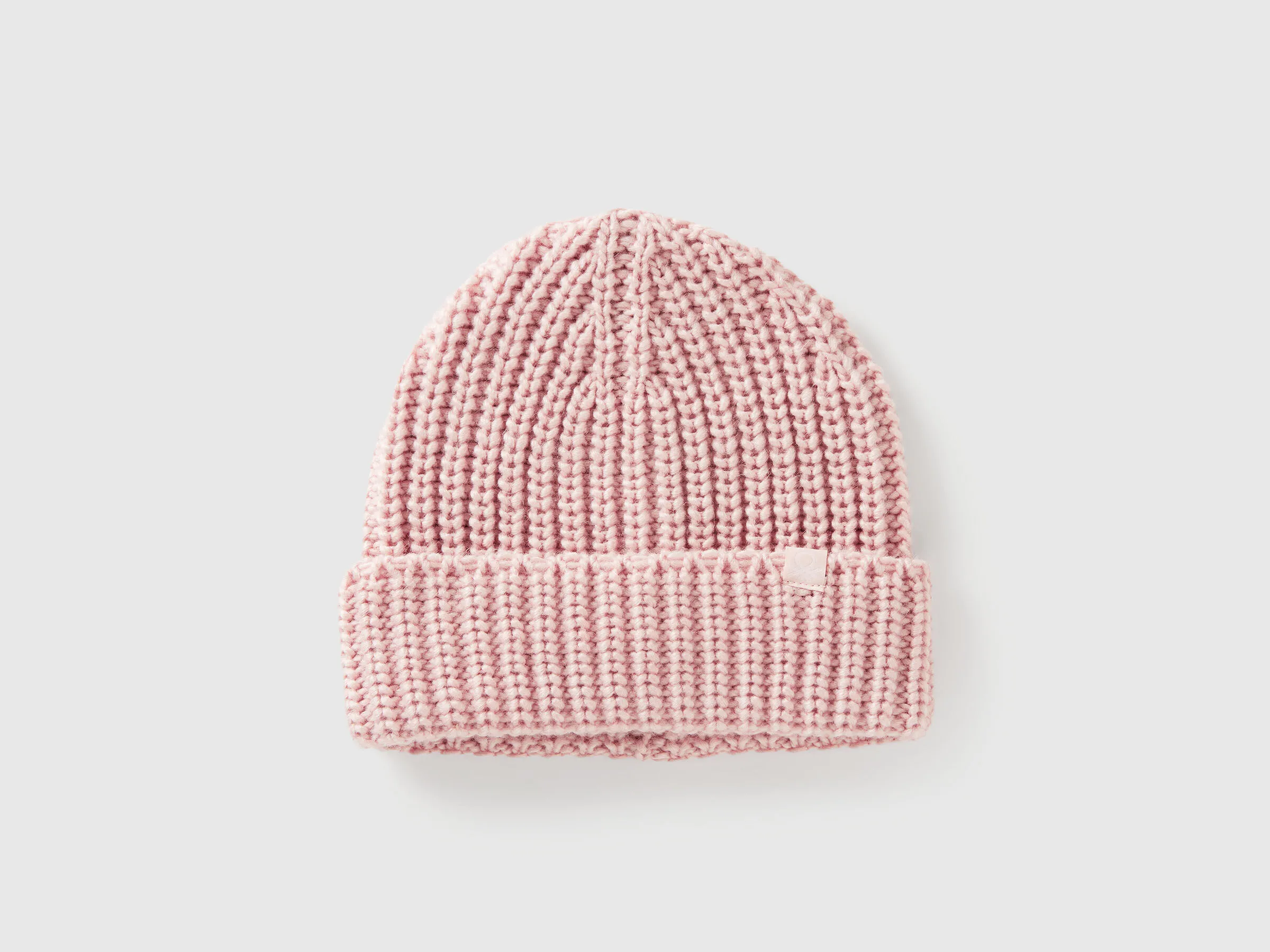 Bonnet en laine mélangée - Rose