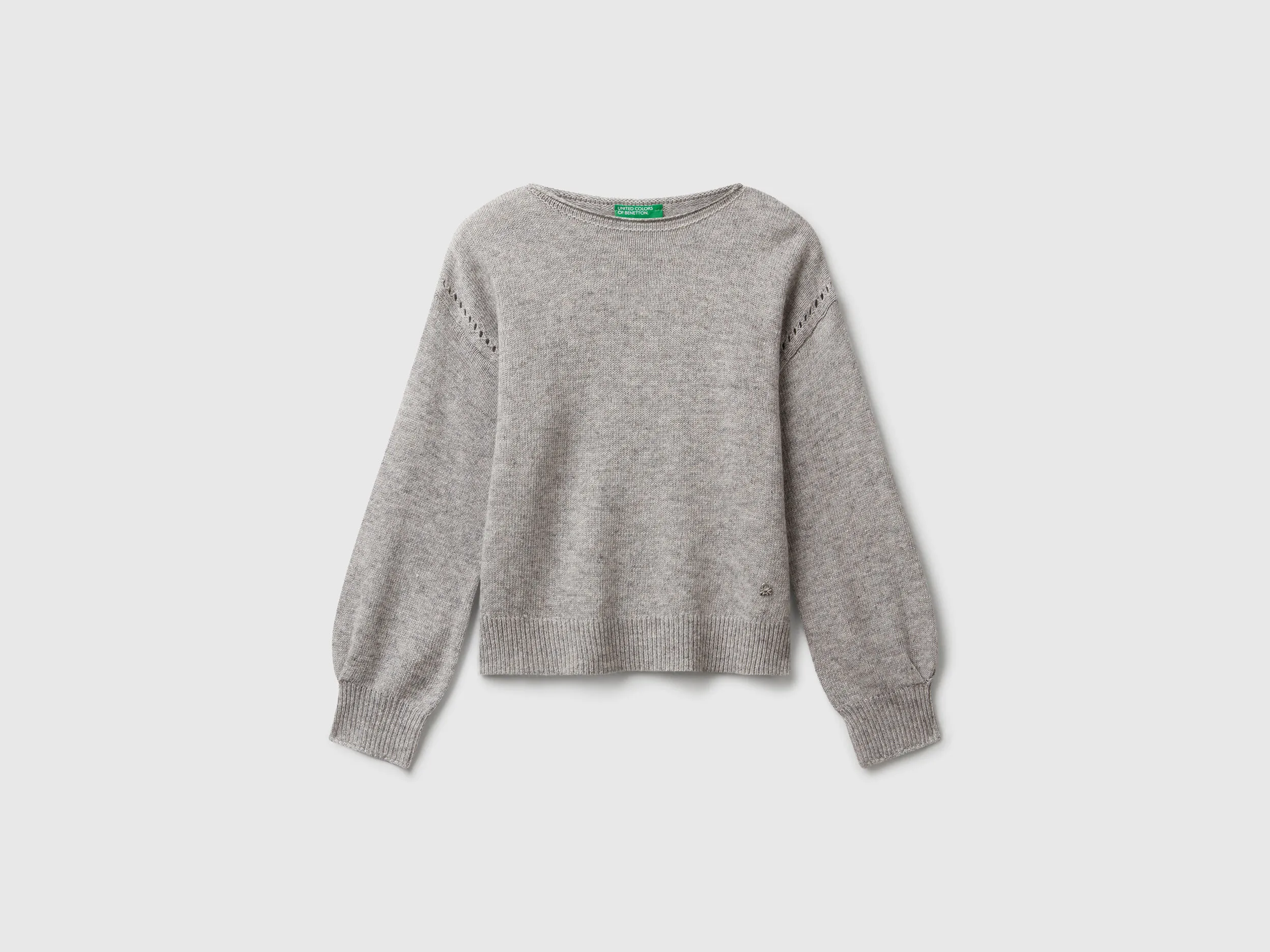 Pull en mélange de viscose - Gris Clair