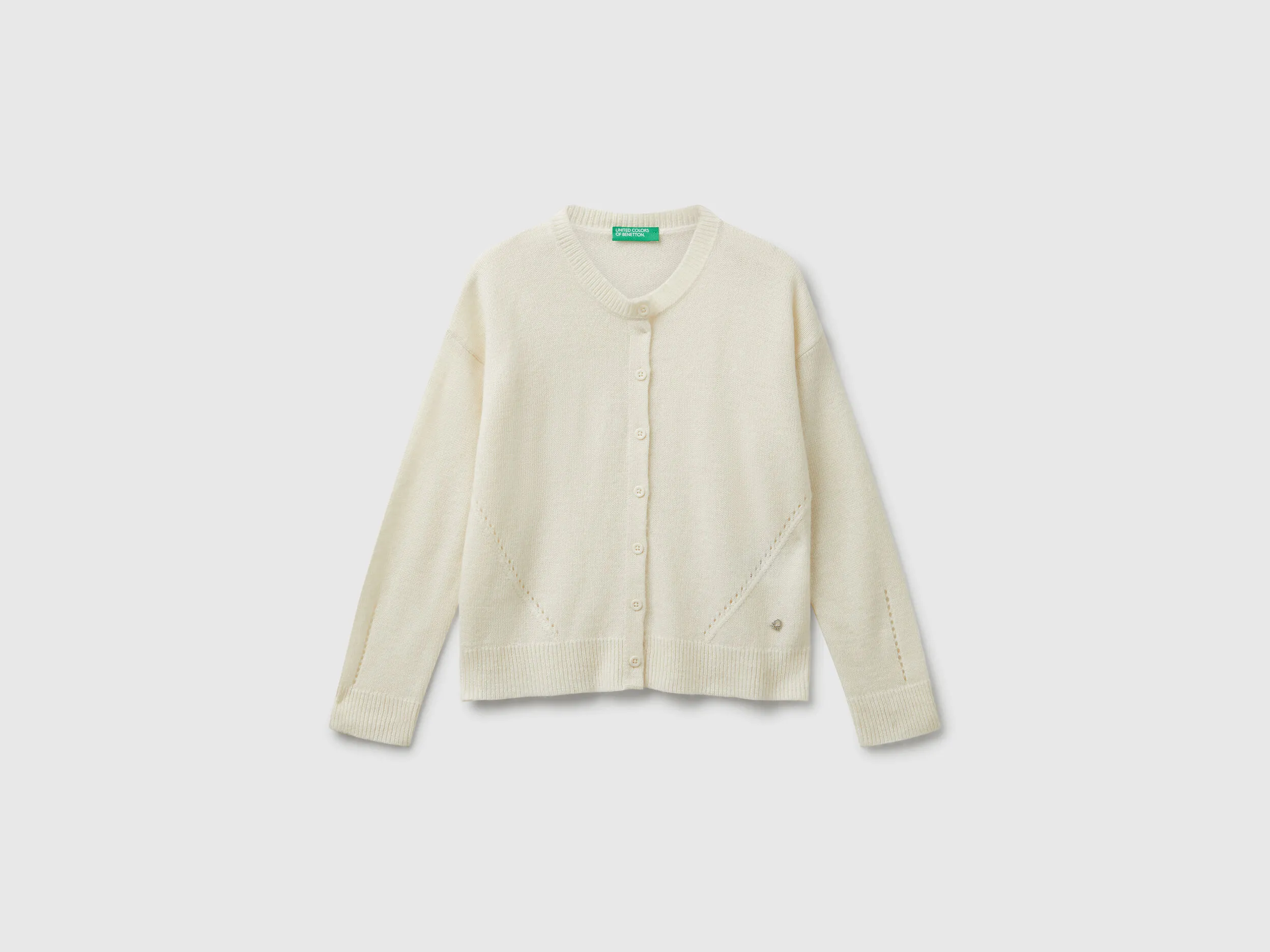 Cardigan en mélange de viscose - Crème