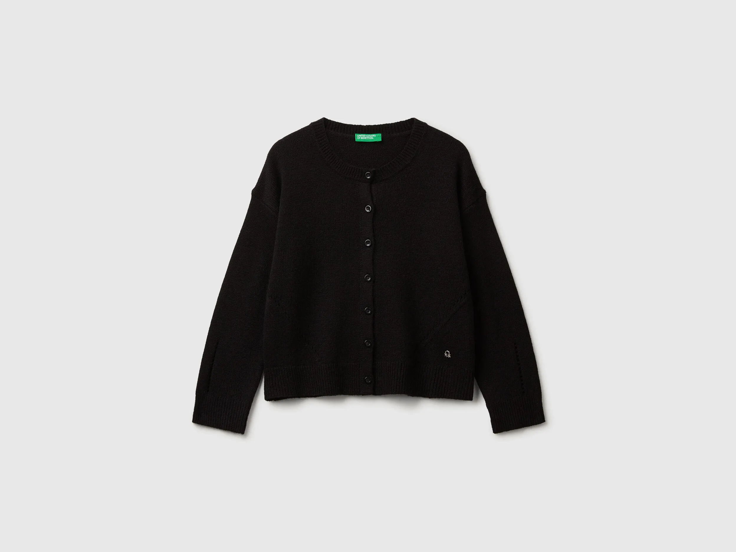 Cardigan en mélange de viscose - Noir