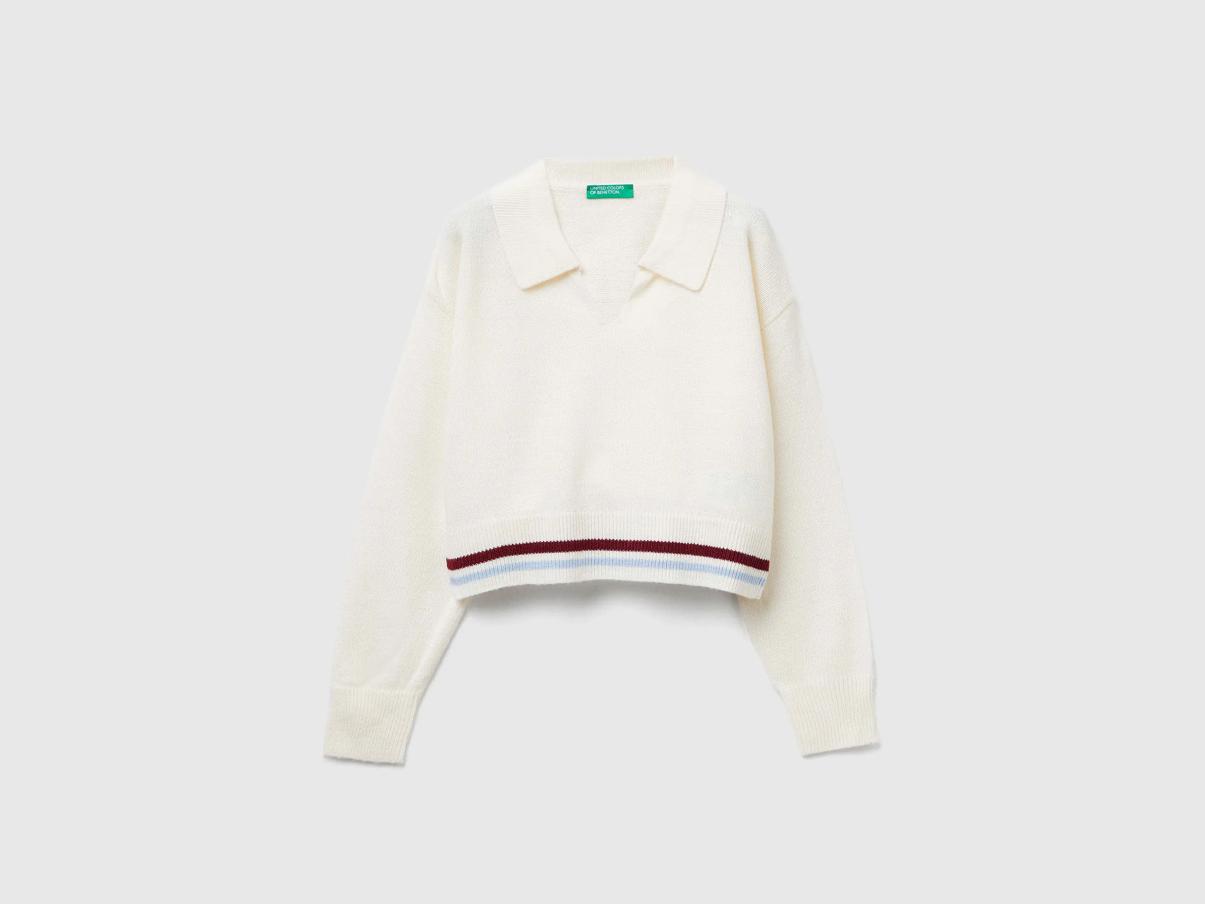 Polo en tricot - Crème