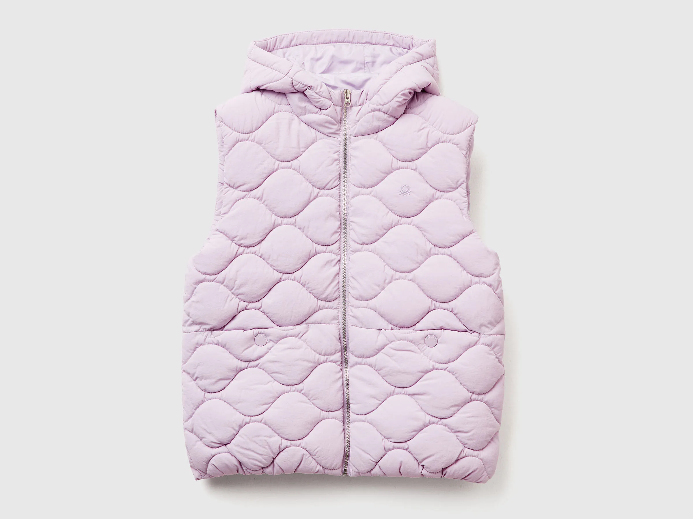 Gilet rembourré avec capuche - Lavande