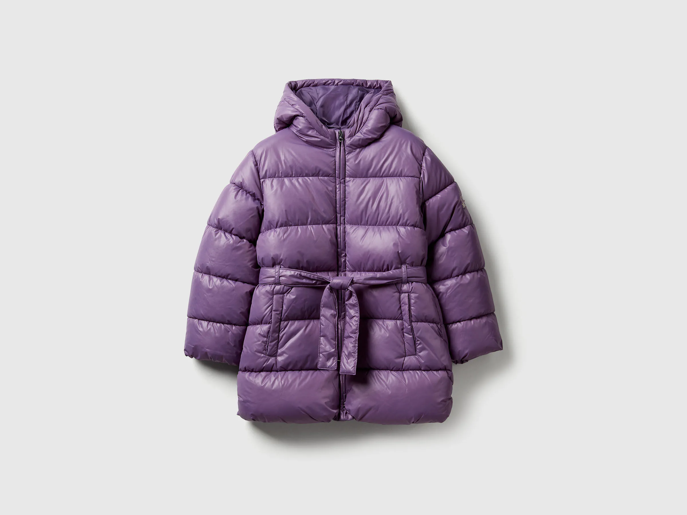 Veste longue avec ceinture - Violet