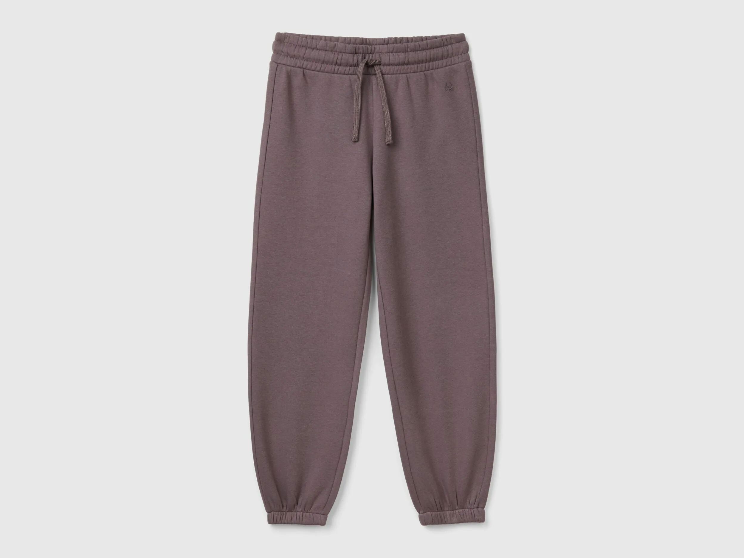 Pantalon de jogging en molleton avec cordon de serrage - Gris Foncé