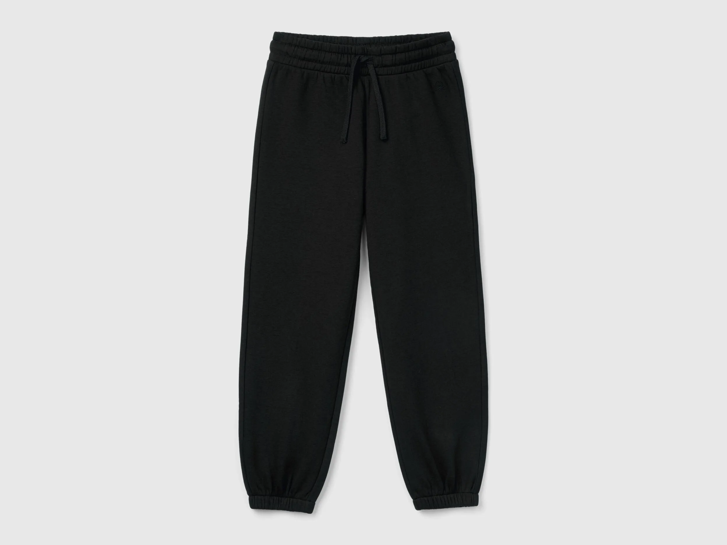 Pantalon de jogging en molleton avec cordon de serrage - Noir