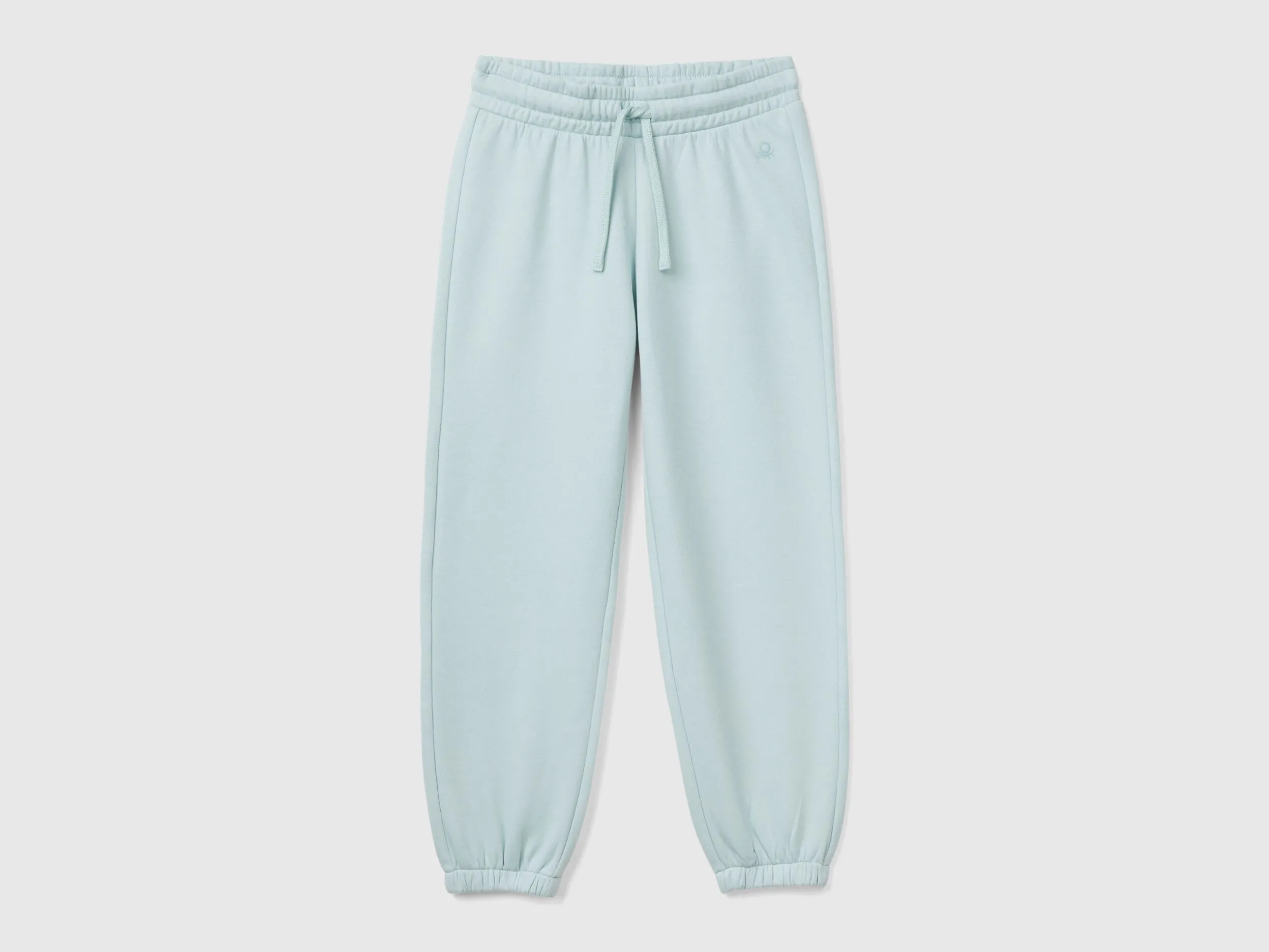 Pantalon de jogging en molleton avec cordon de serrage - Bleu Vert