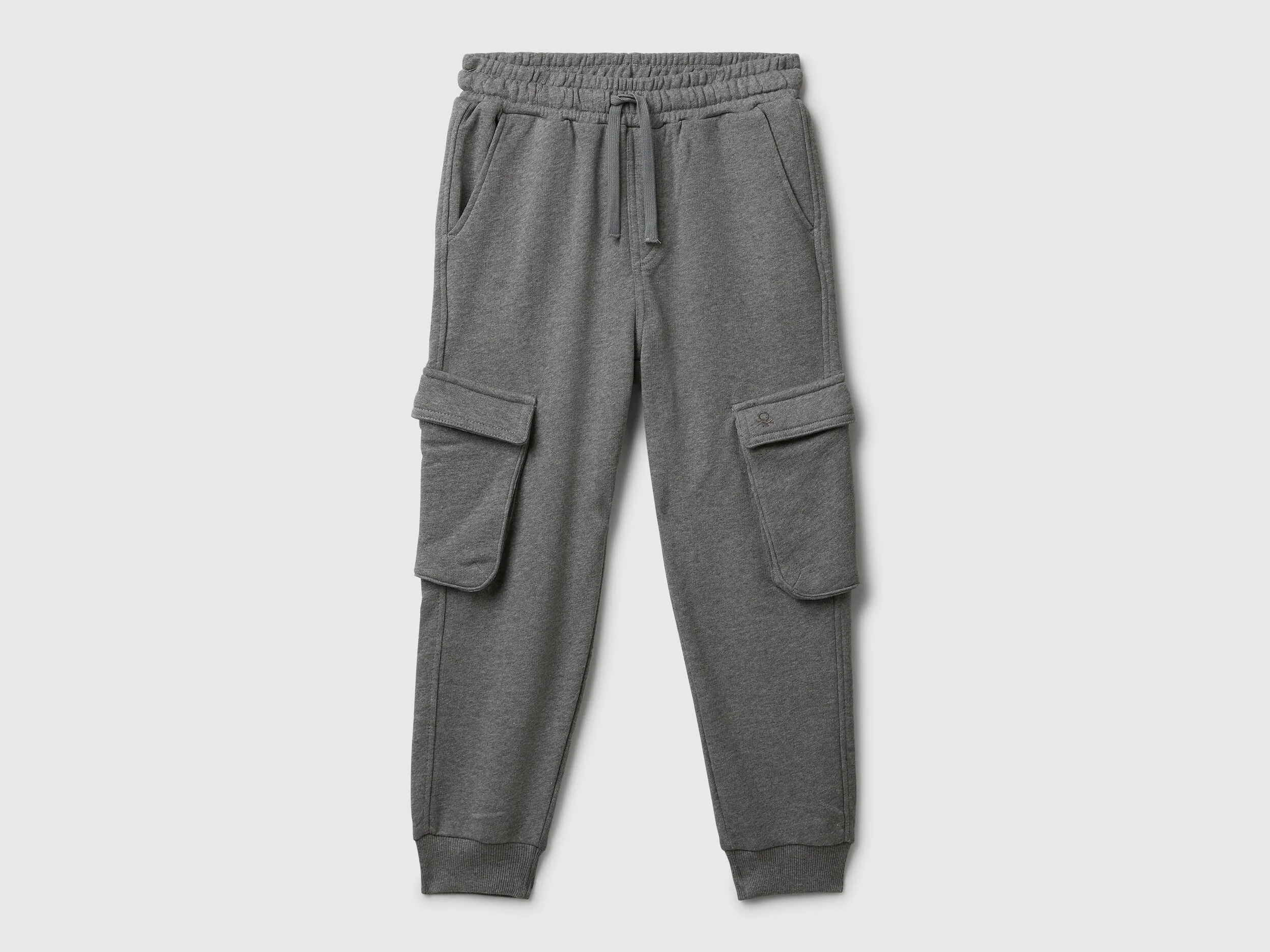 Pantalon de jogging cargo en polaire - Gris Foncé