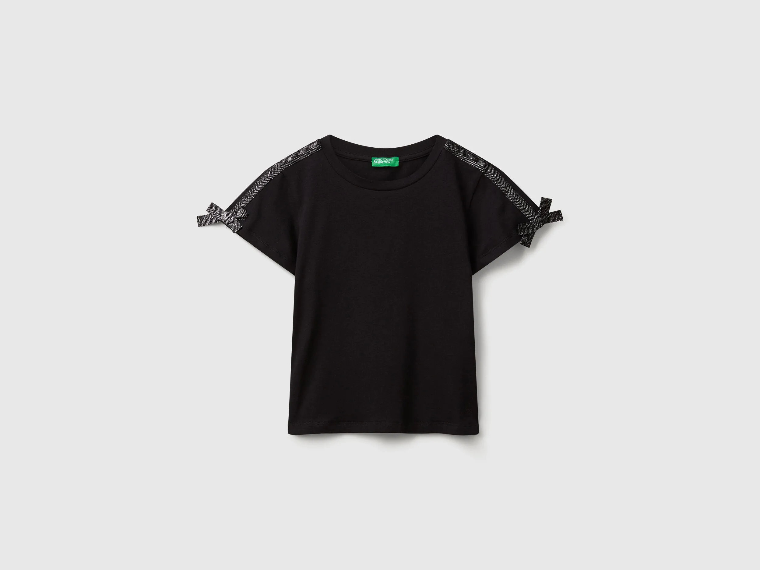 T-shirt avec nœuds - Noir