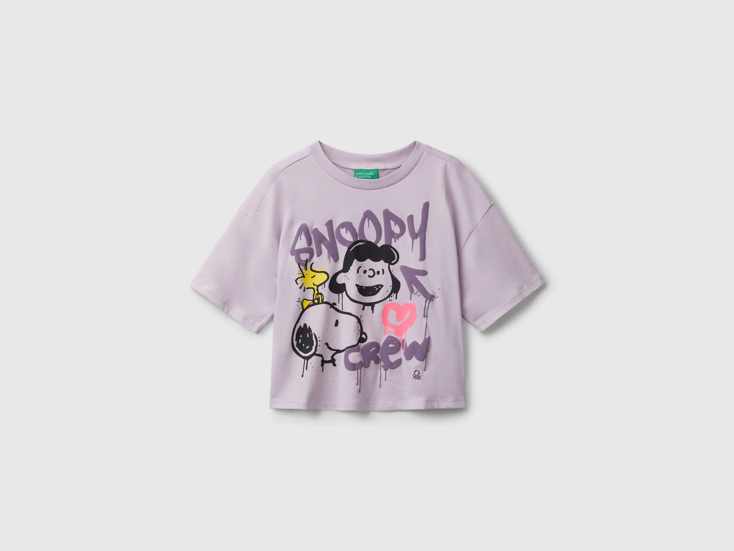 T-shirt coupe carrée ©Peanuts - Lavande