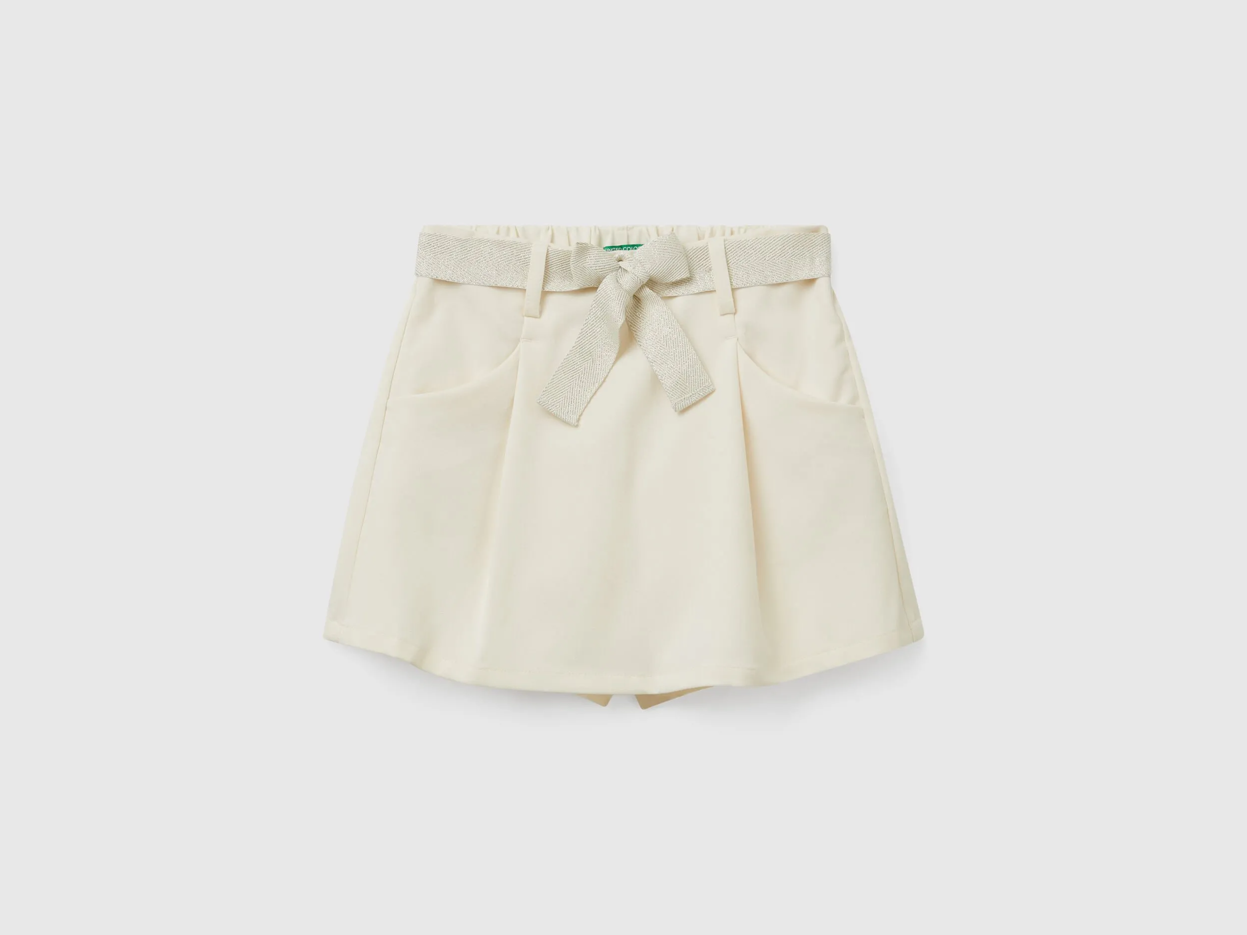 Culotte avec ceinture - Crème