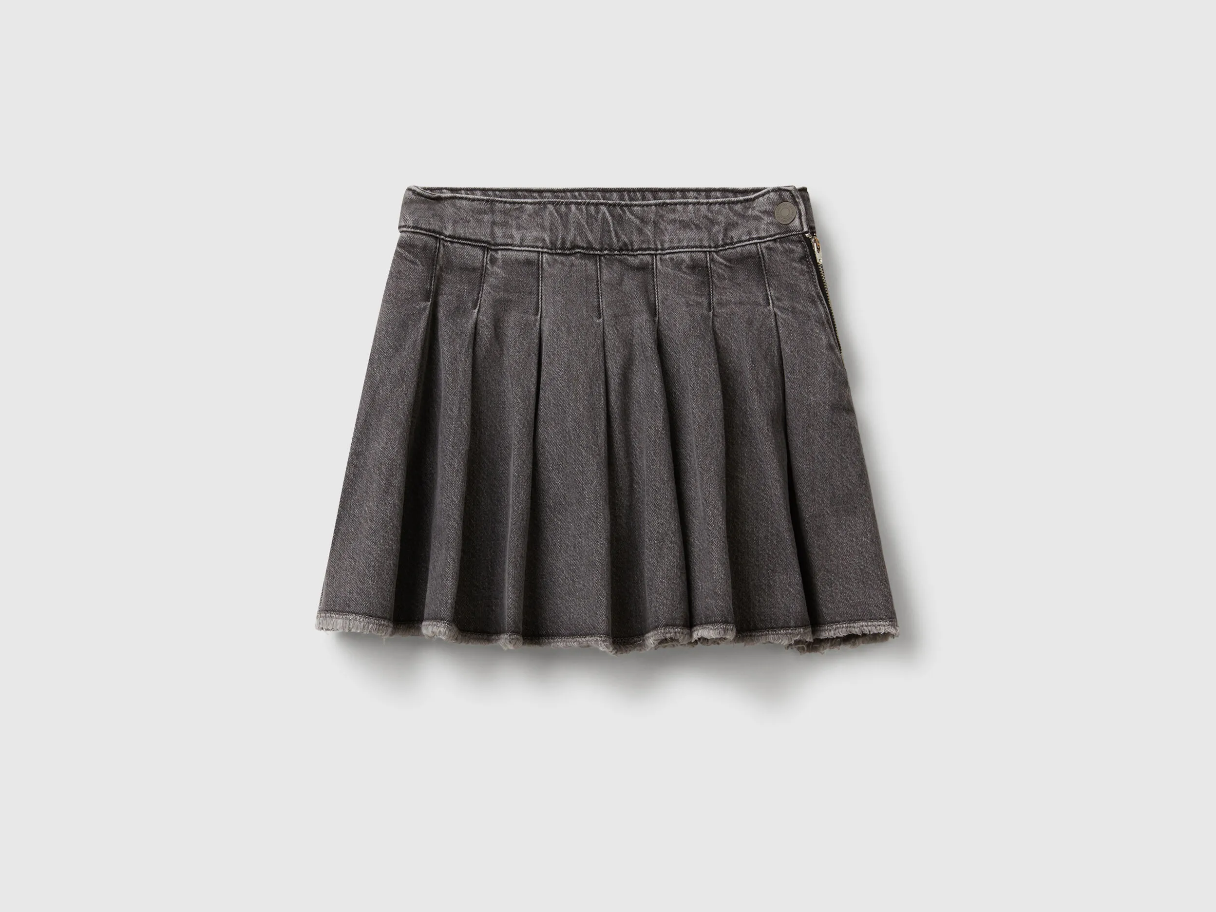 Jupe en jean plissée - Noir