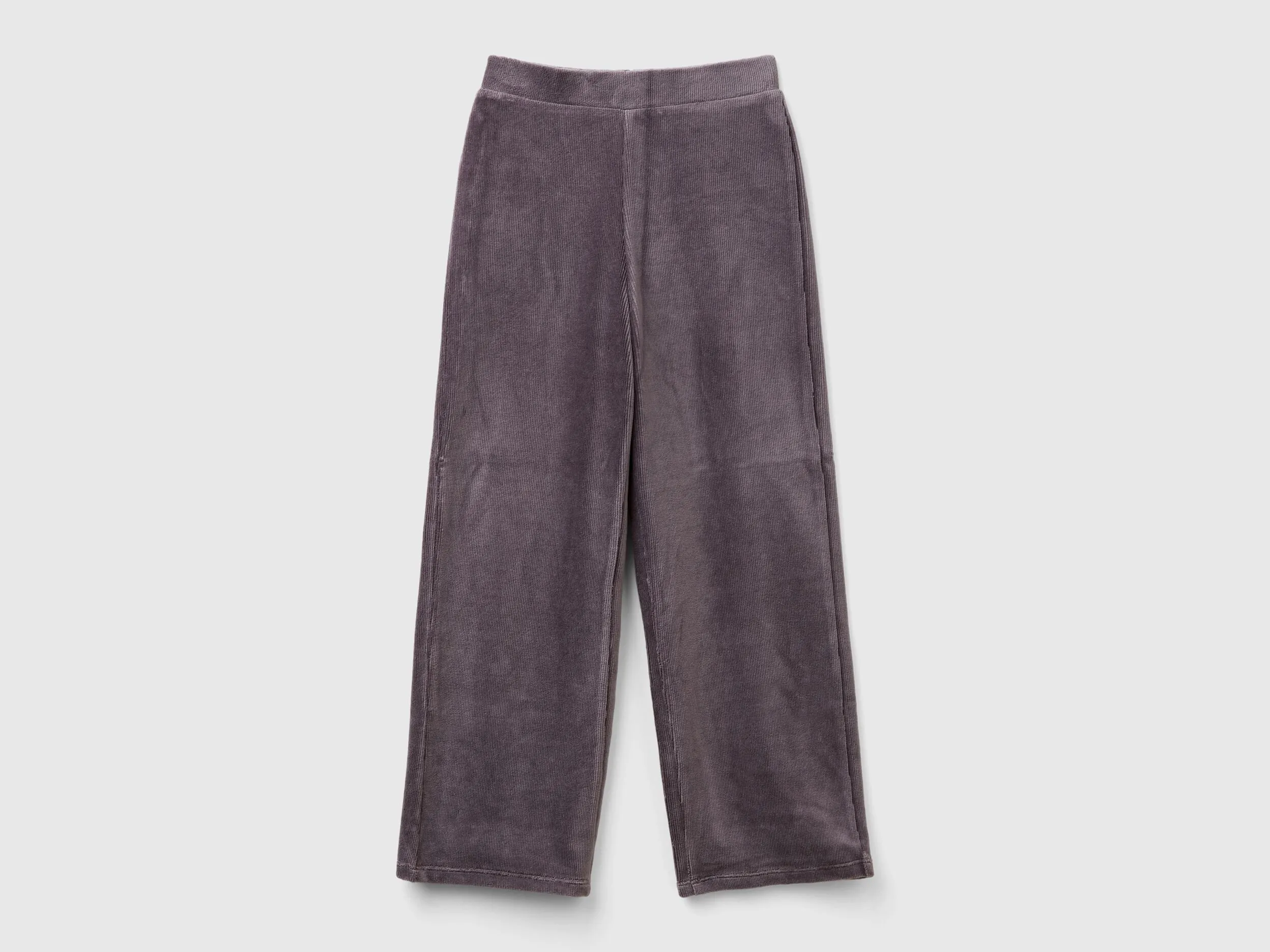 Pantalon ample en chenille - Gris Foncé