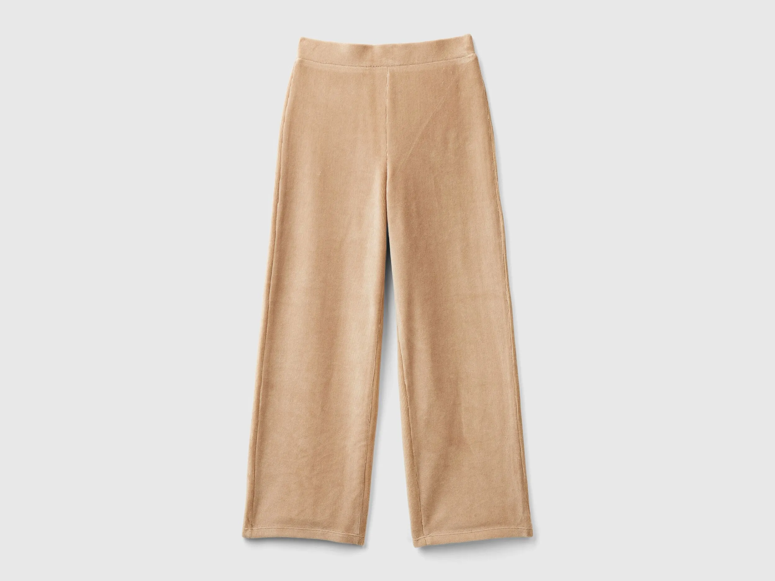 Pantalon ample en chenille - Beige