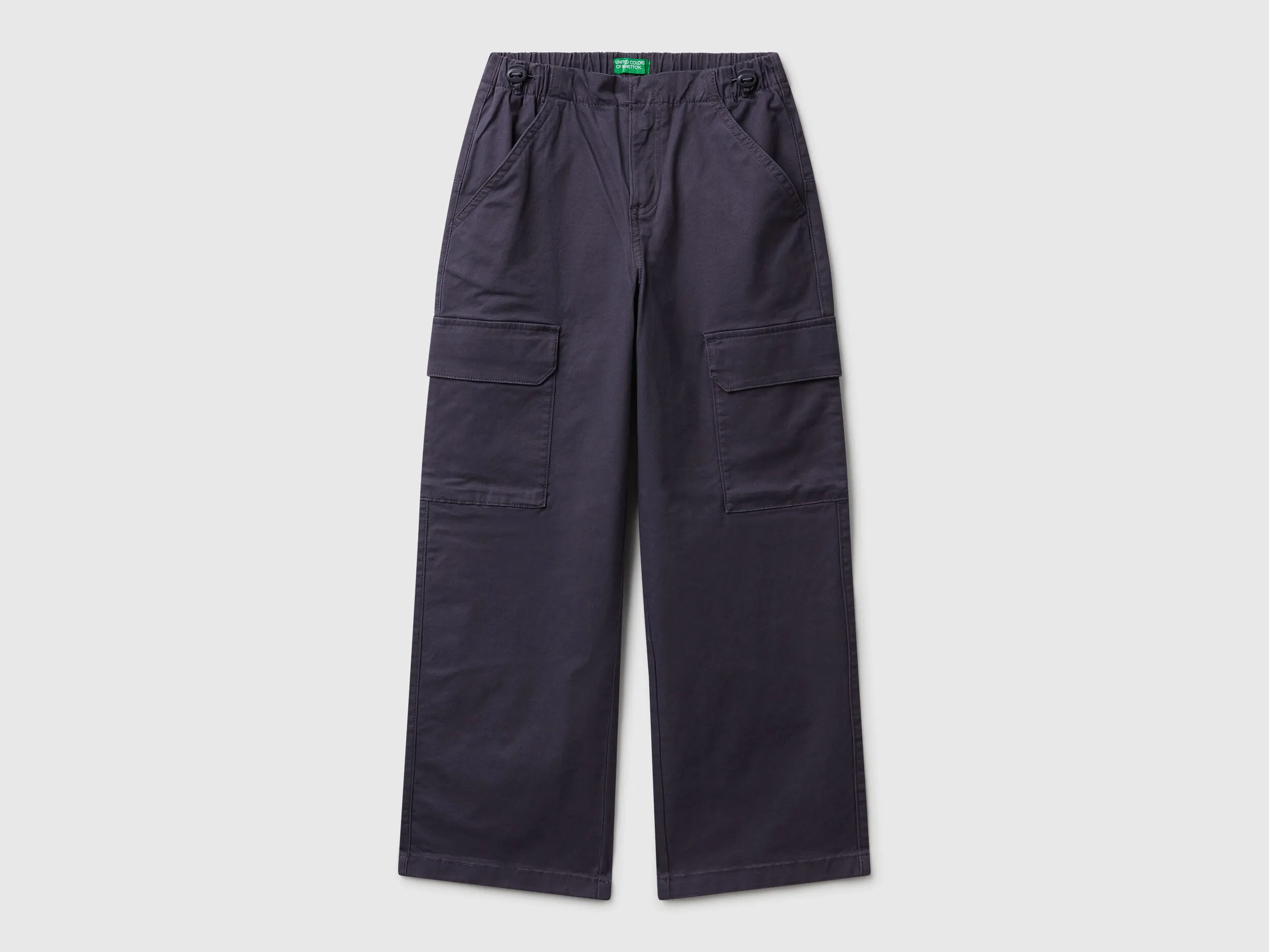 Pantalon parachute en coton extensible - AVIATOR GRAY