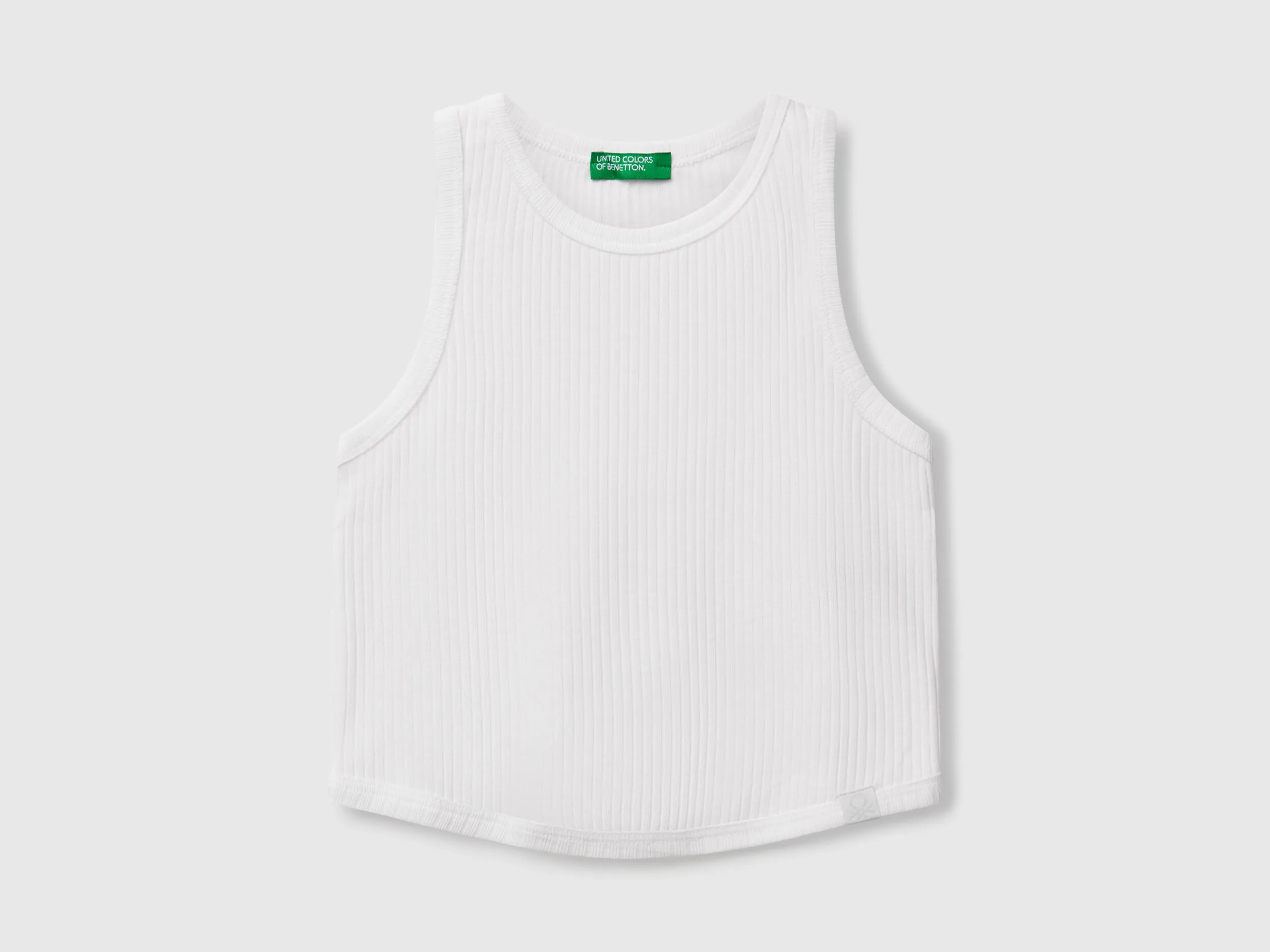 Débardeur côtelé - Blanc
