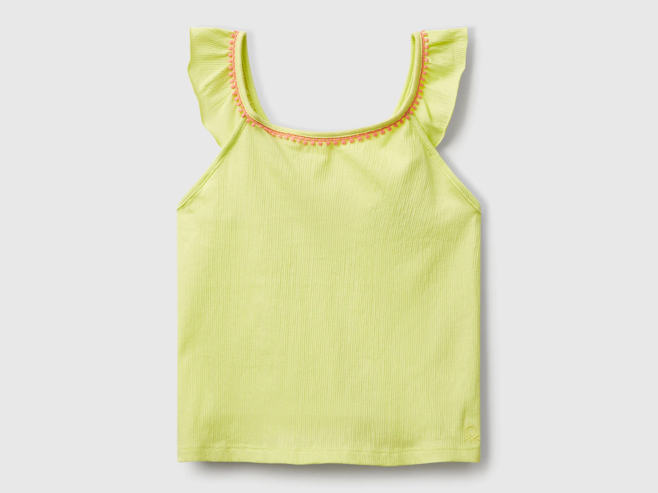 Top à volants - Lime