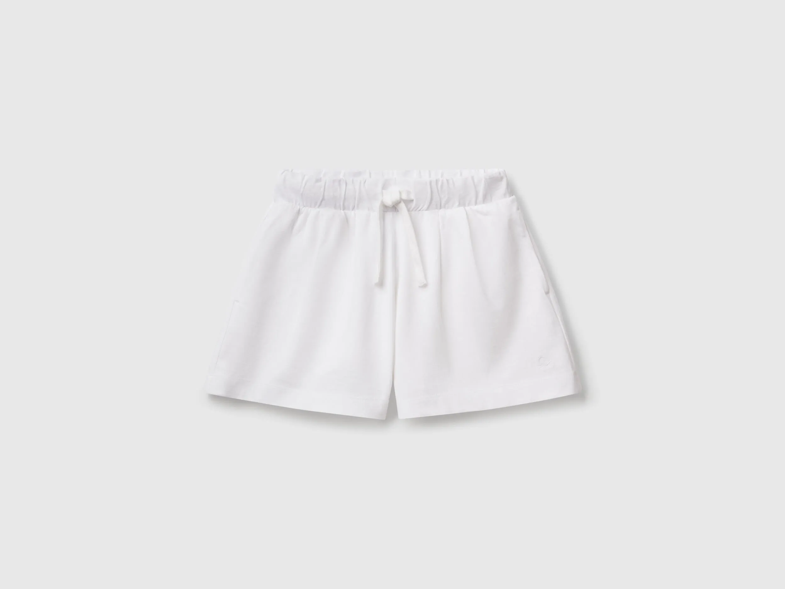 Short pur coton - Blanc