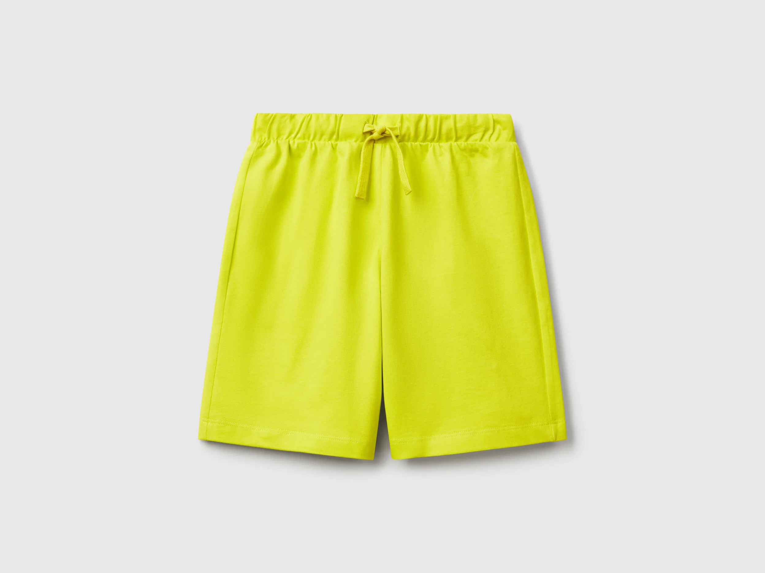 Bermuda 100% coton - Jaune Fluo