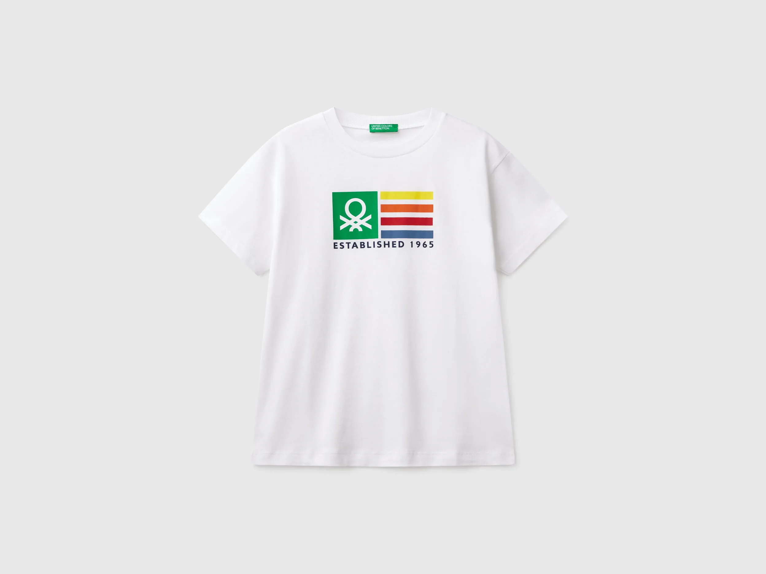 T-shirt à manches courtes 100% coton - Blanc