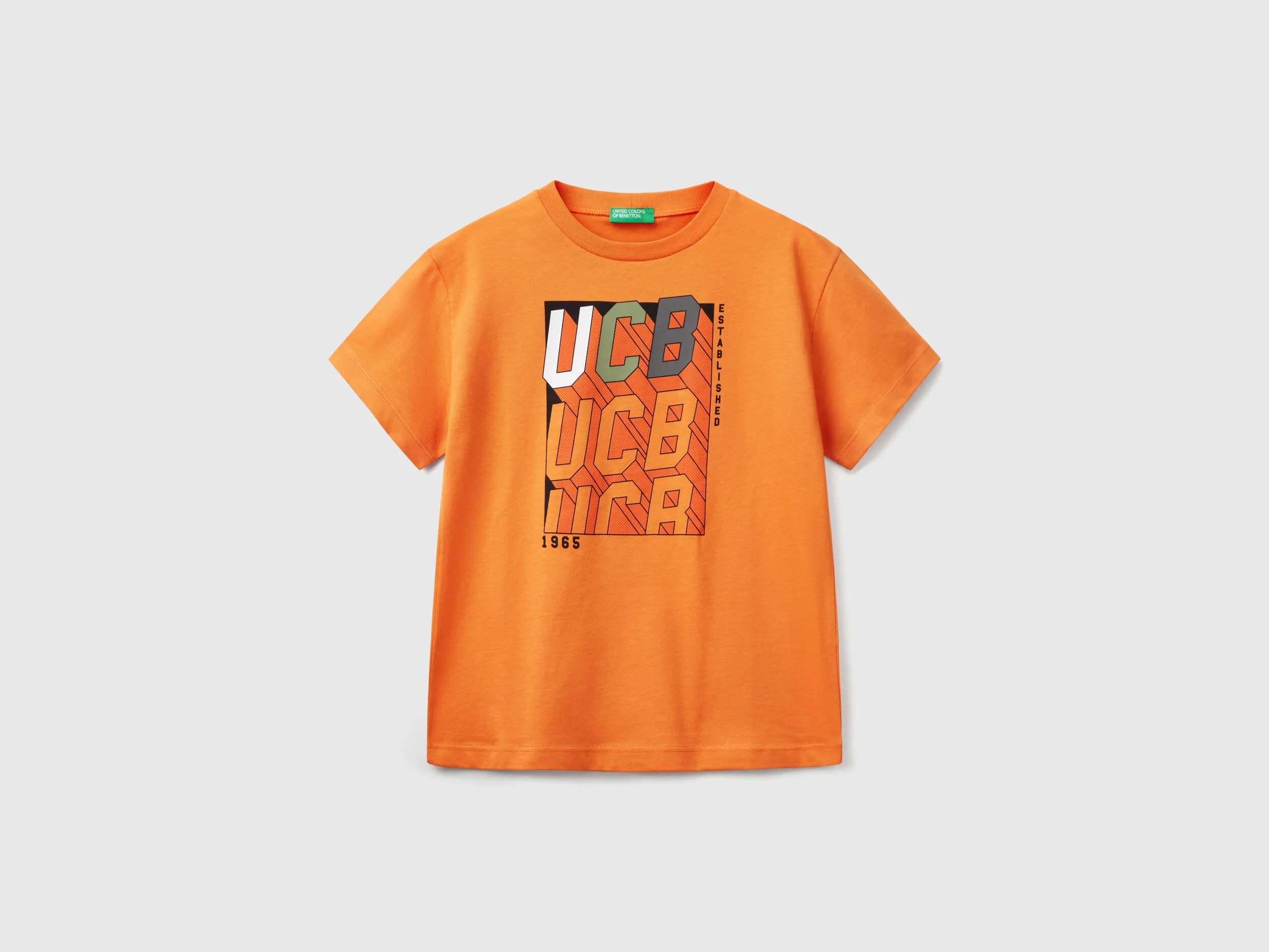 T-shirt à manches courtes 100% coton - Orange
