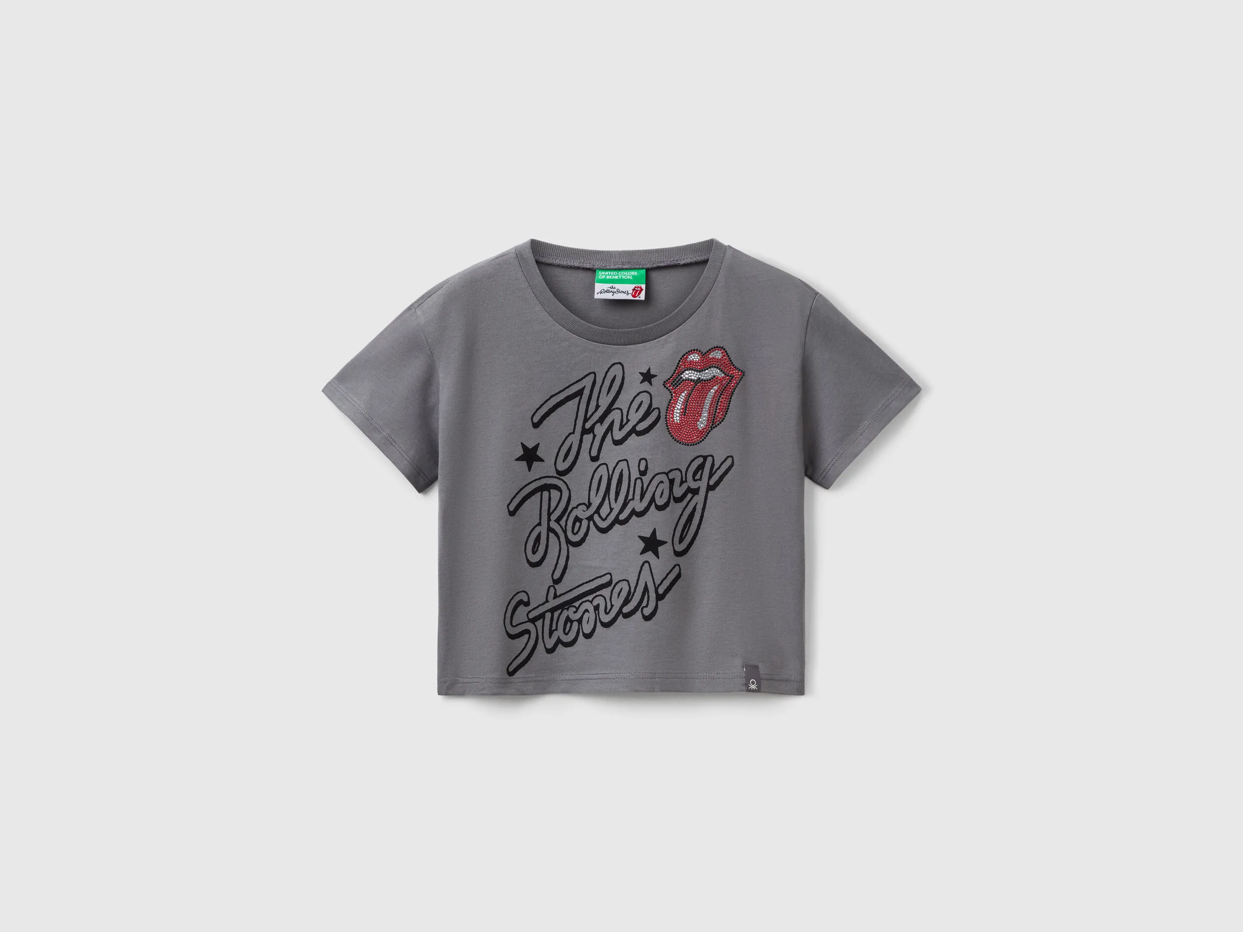 T-shirt court "Les Rolling Stones" - Gris Foncé