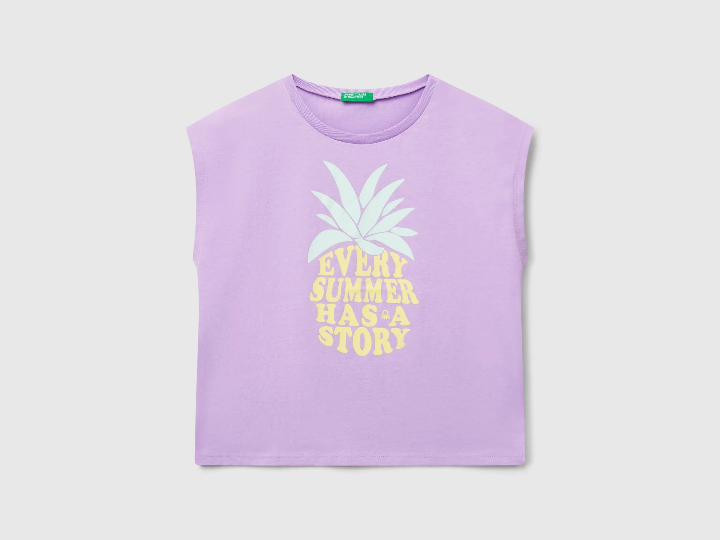 T-shirt à imprimé fluo - Lilas