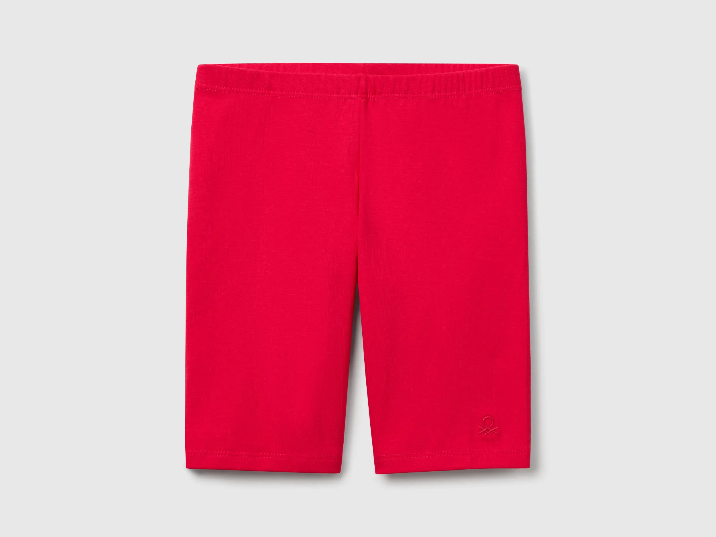 Legging court en coton stretch - Fuchsia