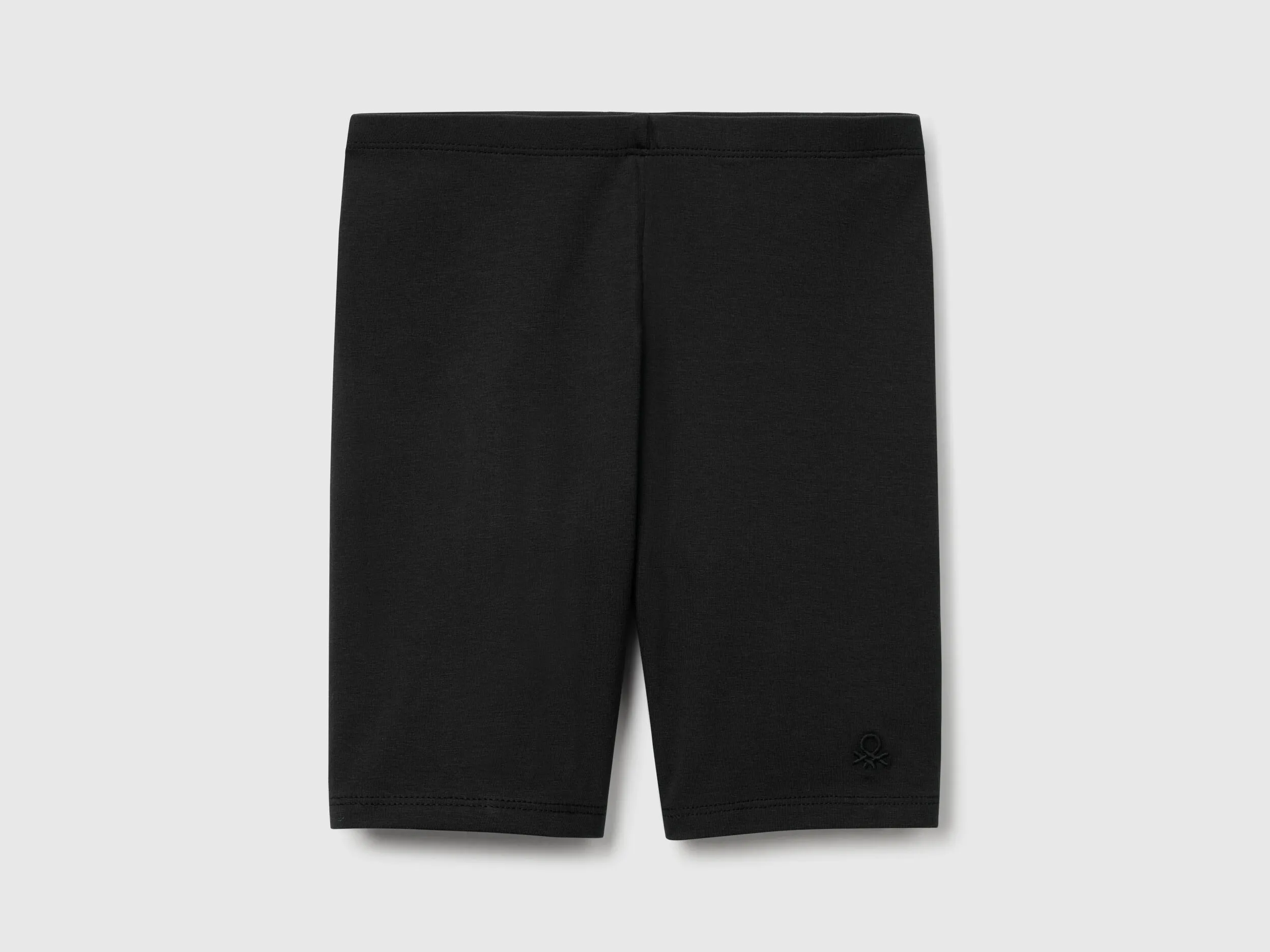 Legging court en coton stretch - Noir