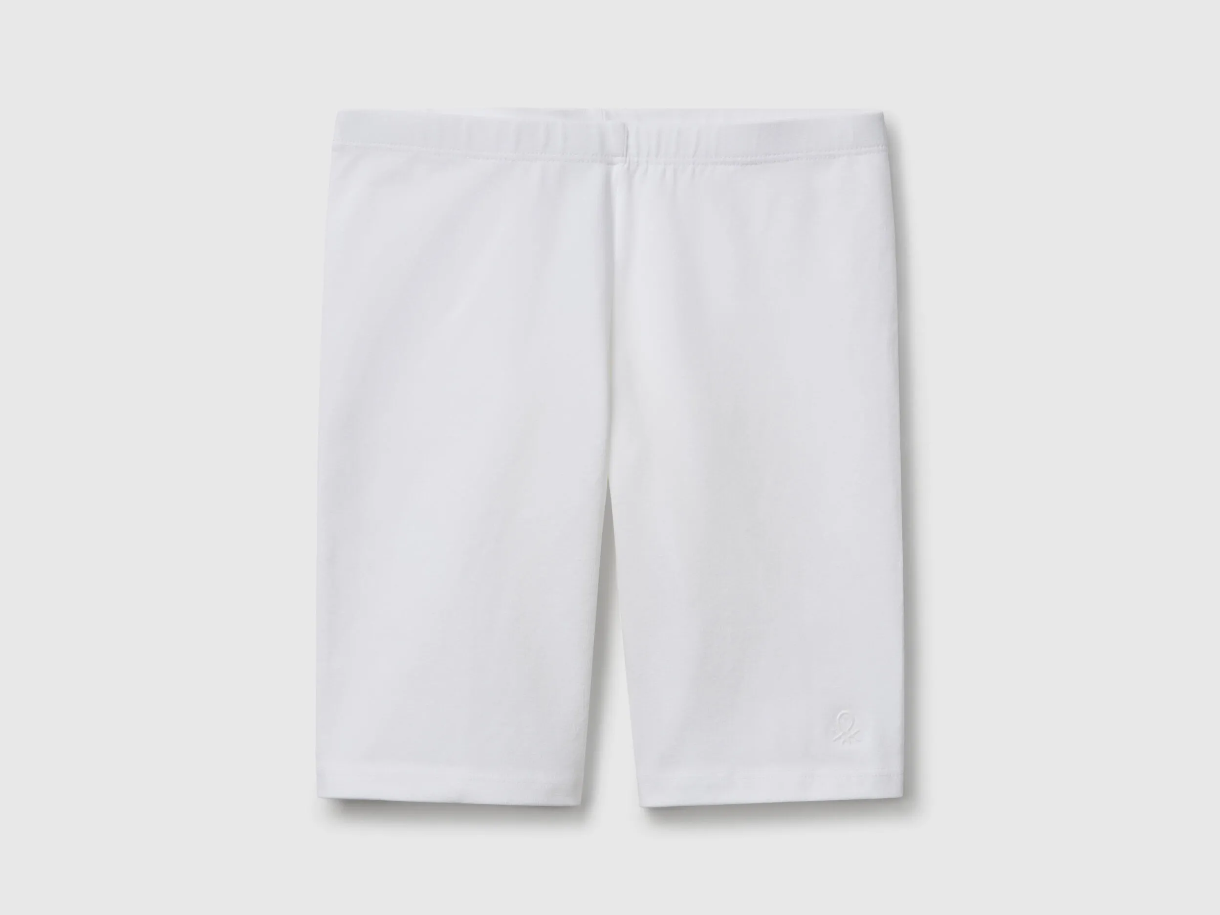 Legging court en coton stretch - Blanc