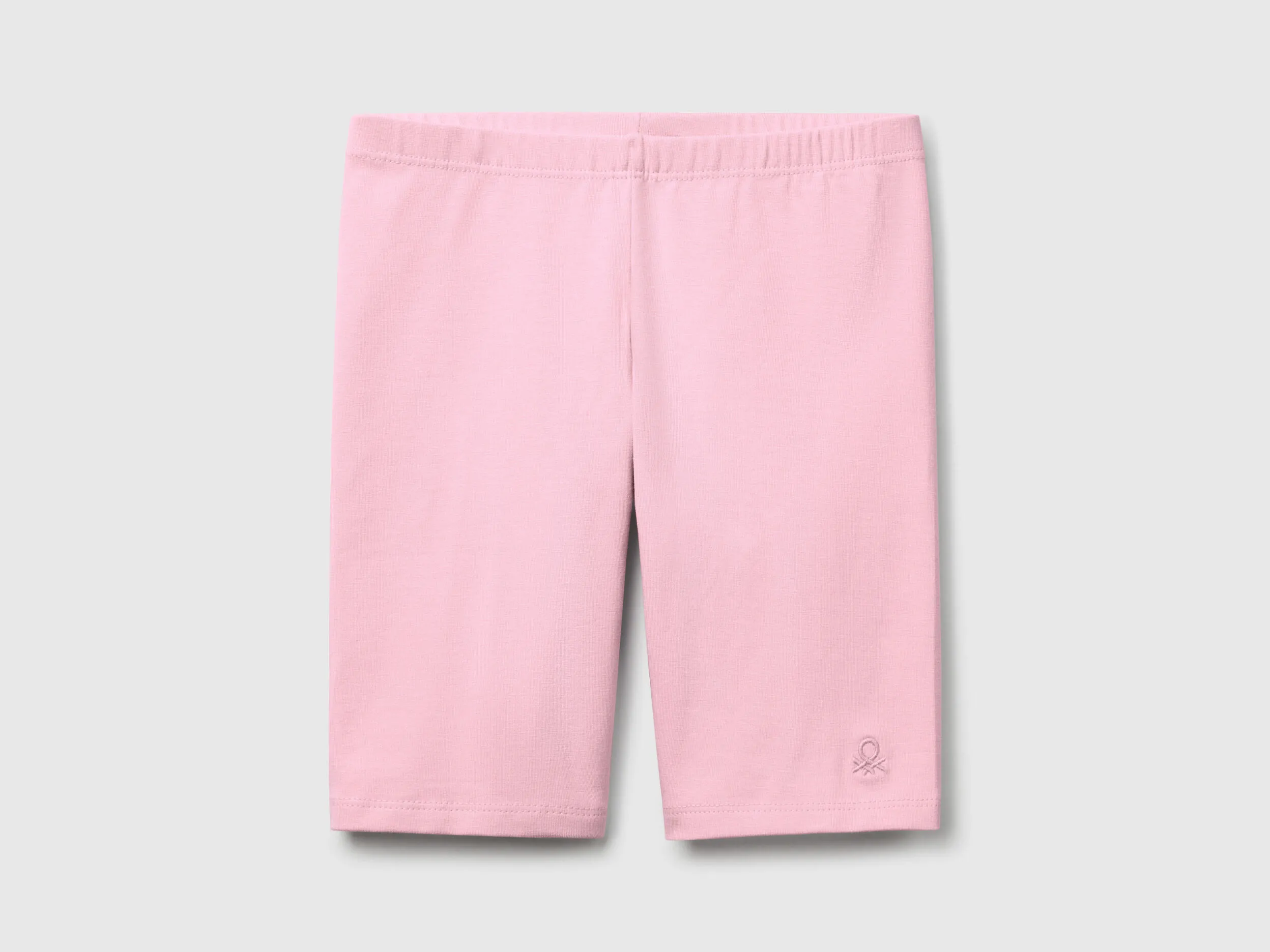 Legging court en coton stretch - Rose