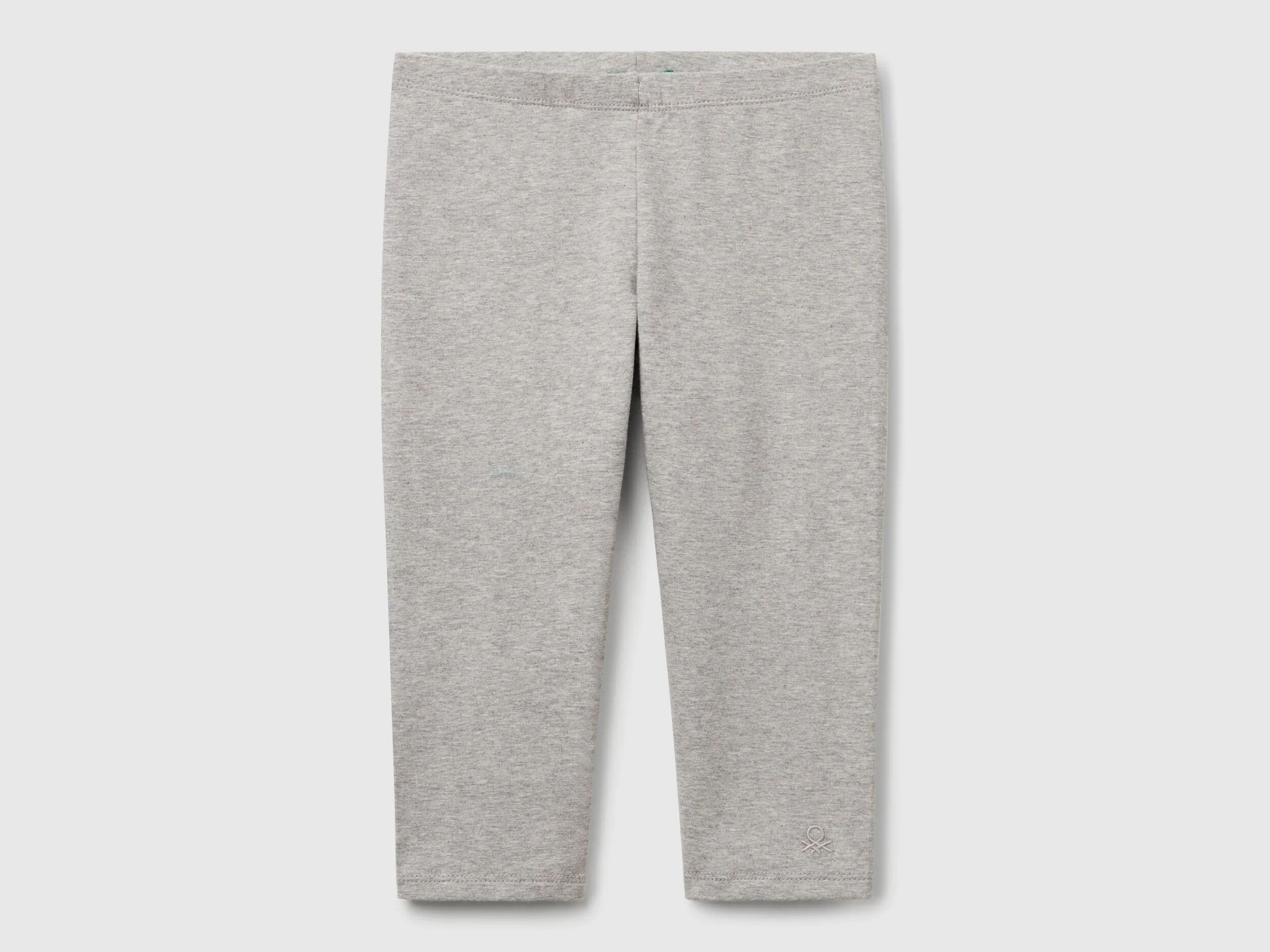 Legging mi-long en coton stretch - Gris