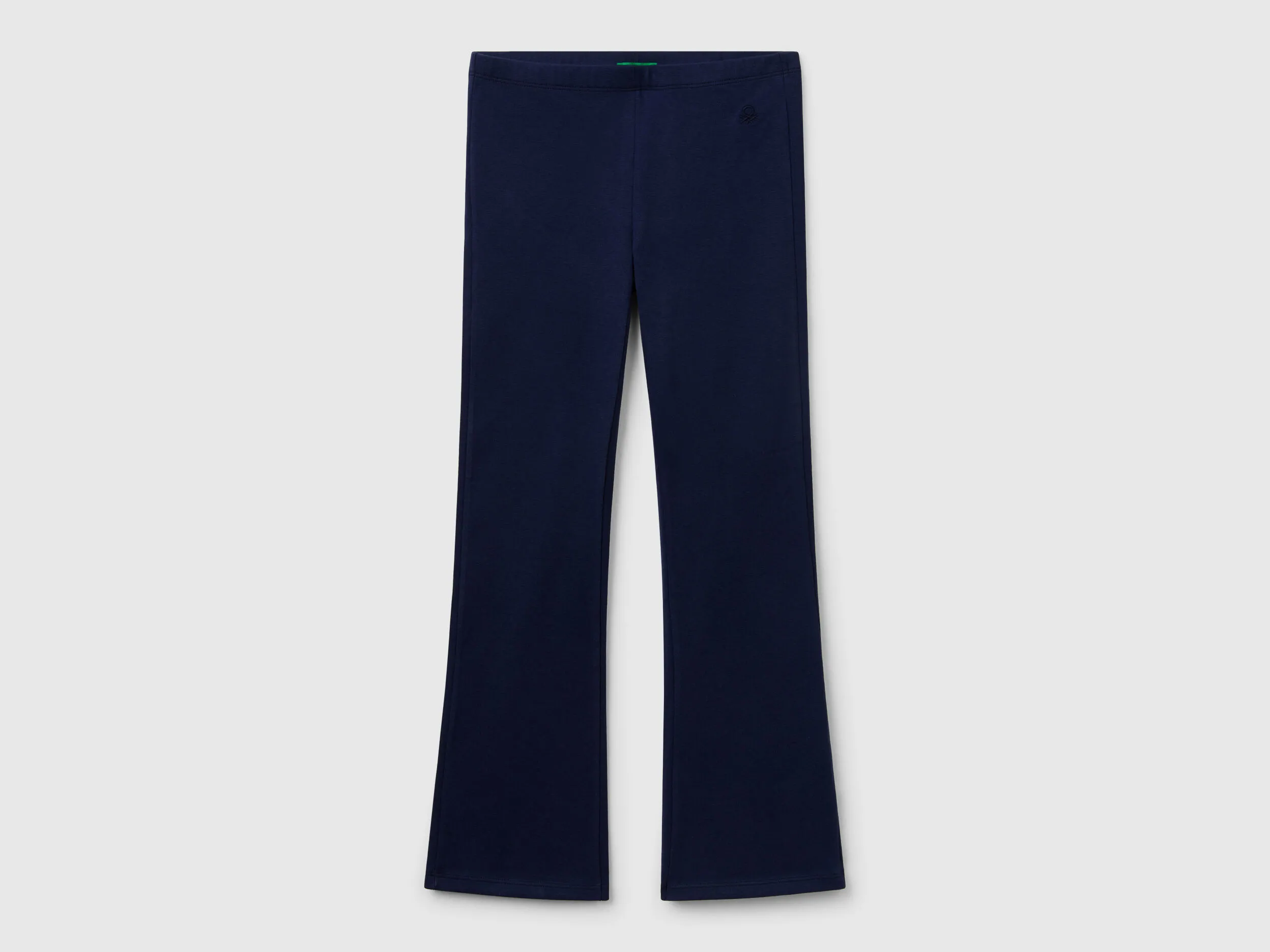 Legging évasé en coton stretch - Bleu Foncé