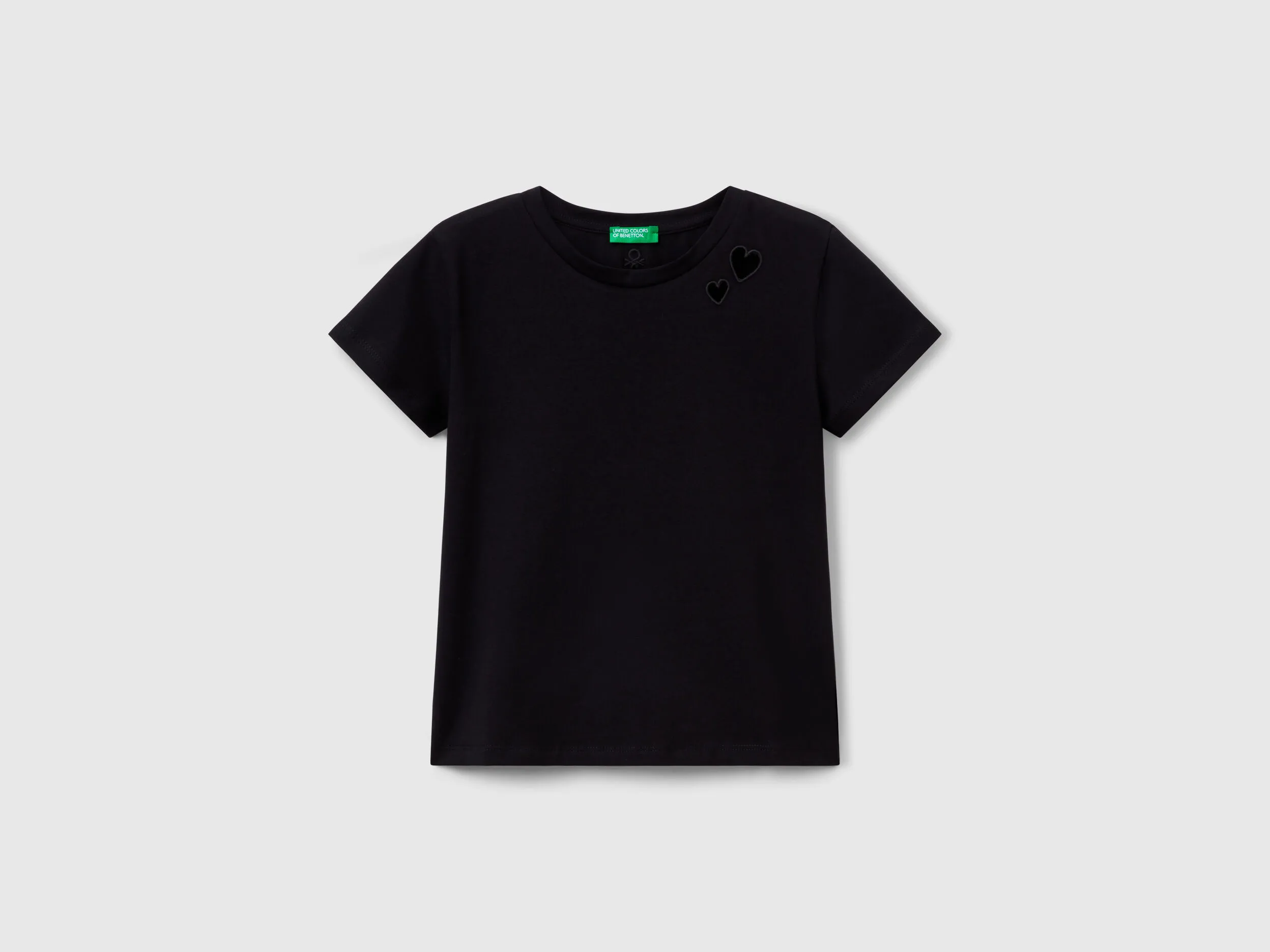 T-shirt avec motif découpé - Noir