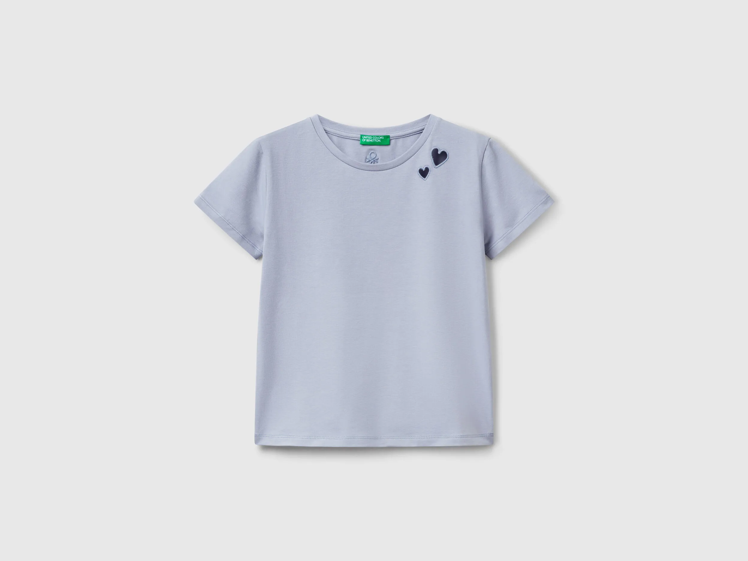 T-shirt avec motif découpé - Bleu Pervenche