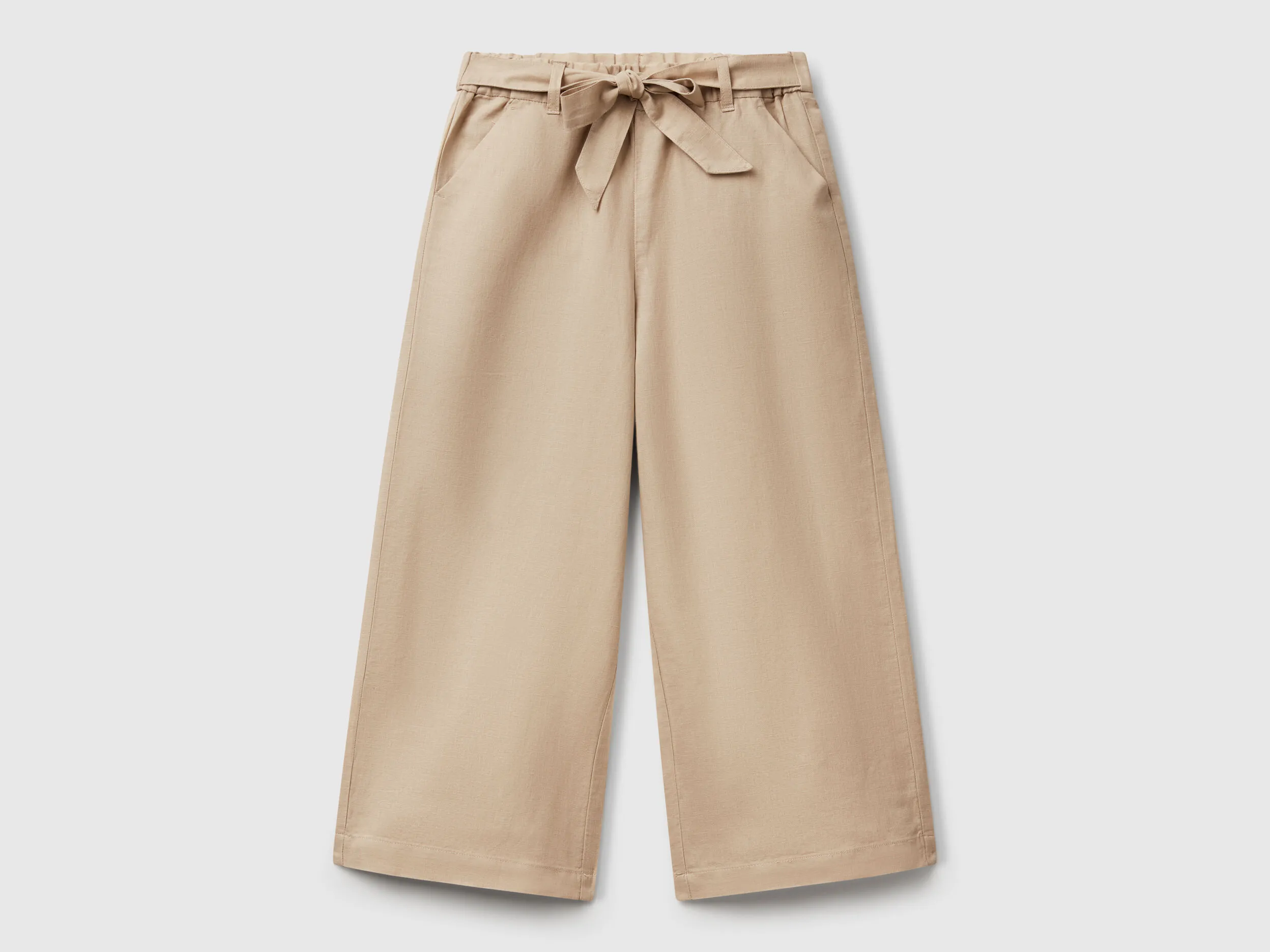 Pantalon avec ceinture - Beige