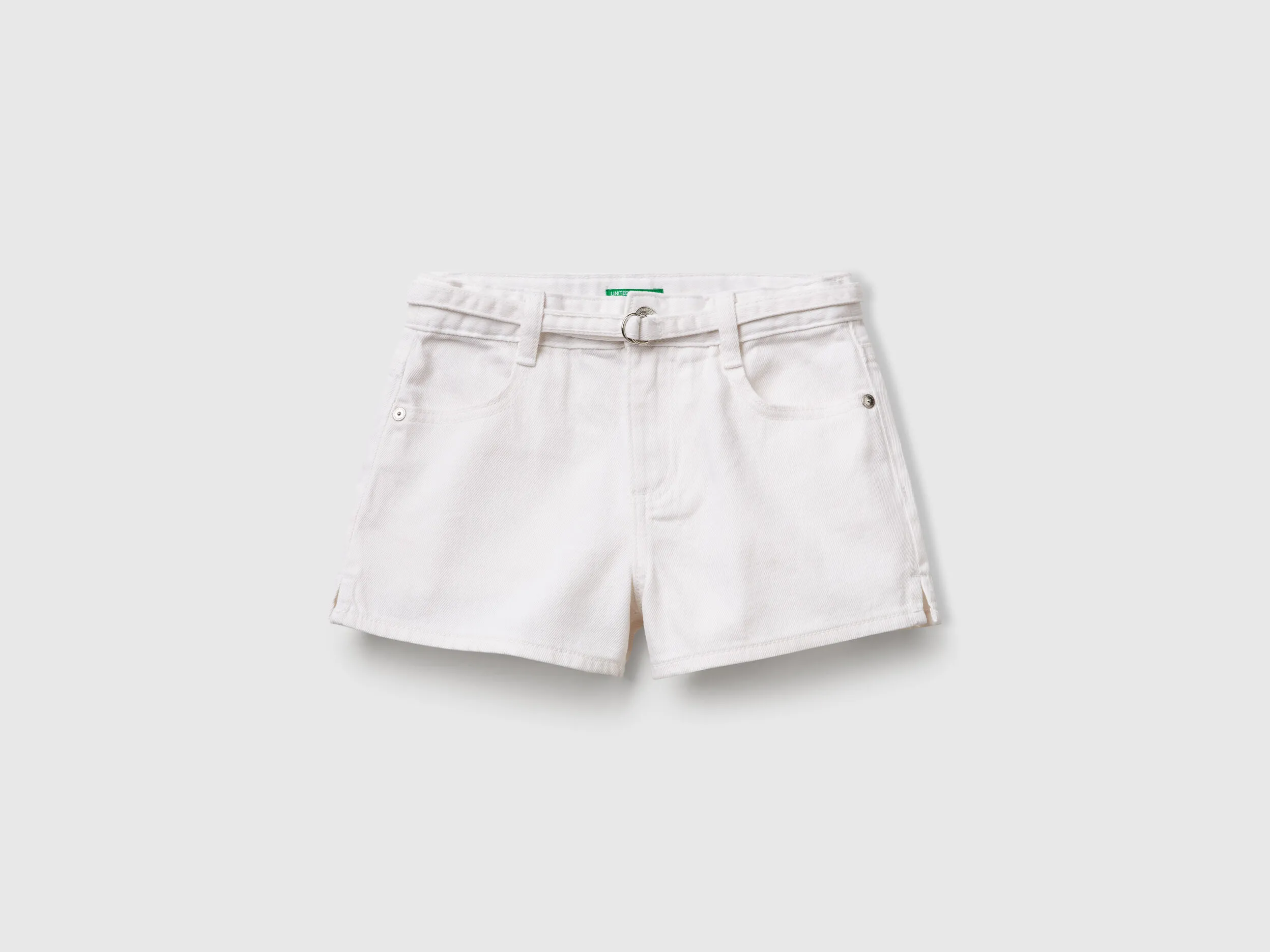 Short avec ceinture - Blanc