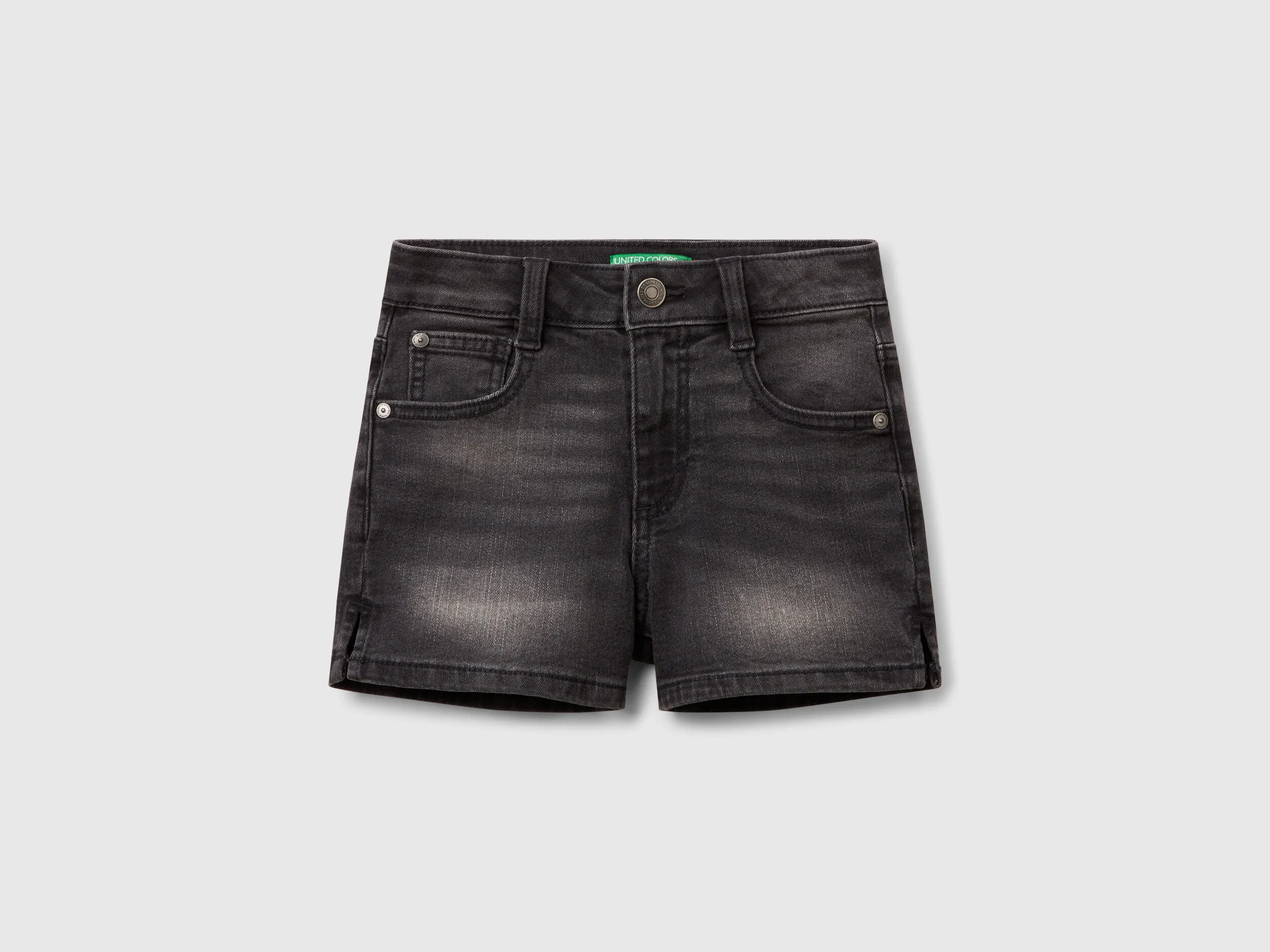 Pantalon court en jean - Noir