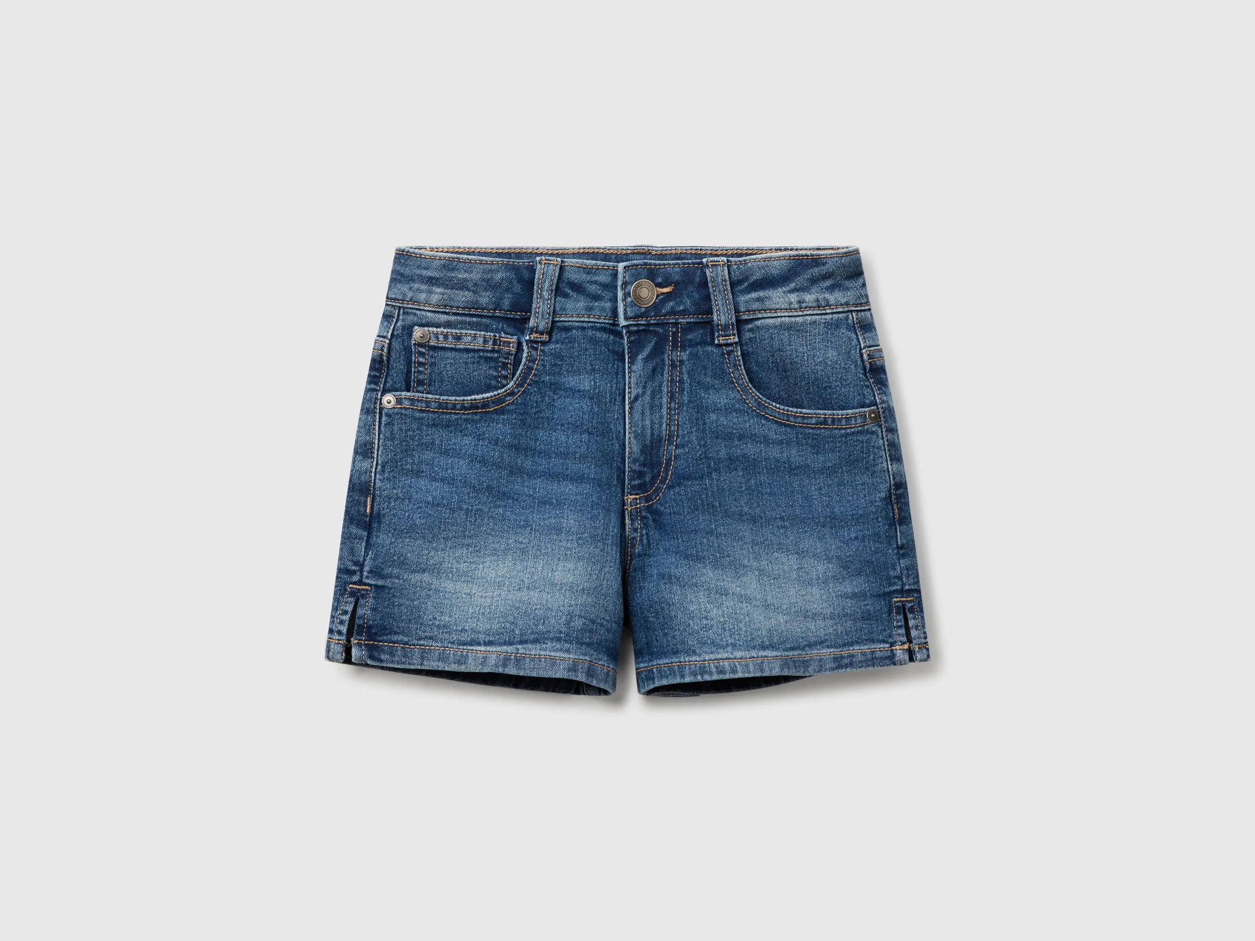 Pantalon court en jean - Bleu