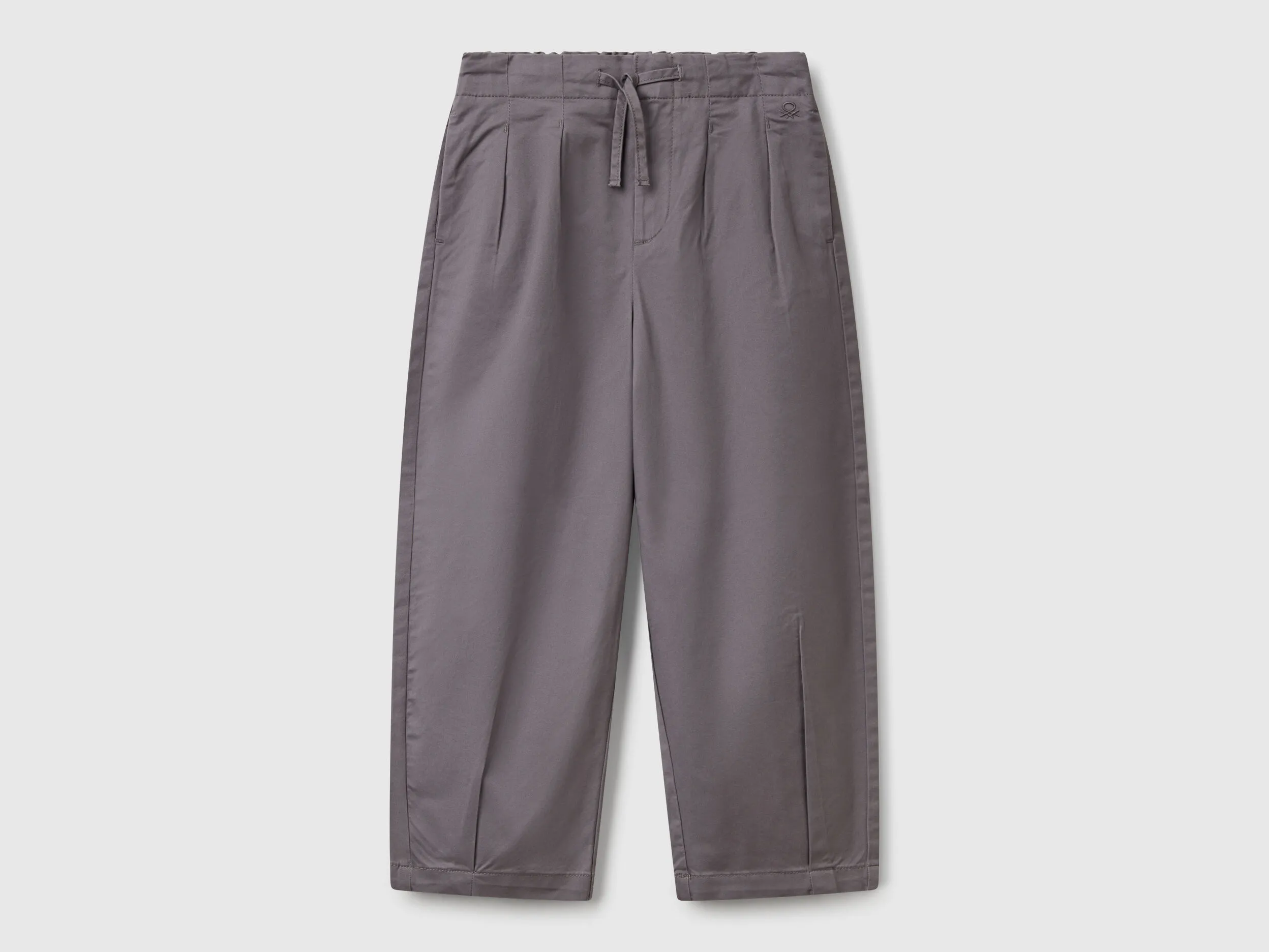 Pantalon à plis - Gris Foncé