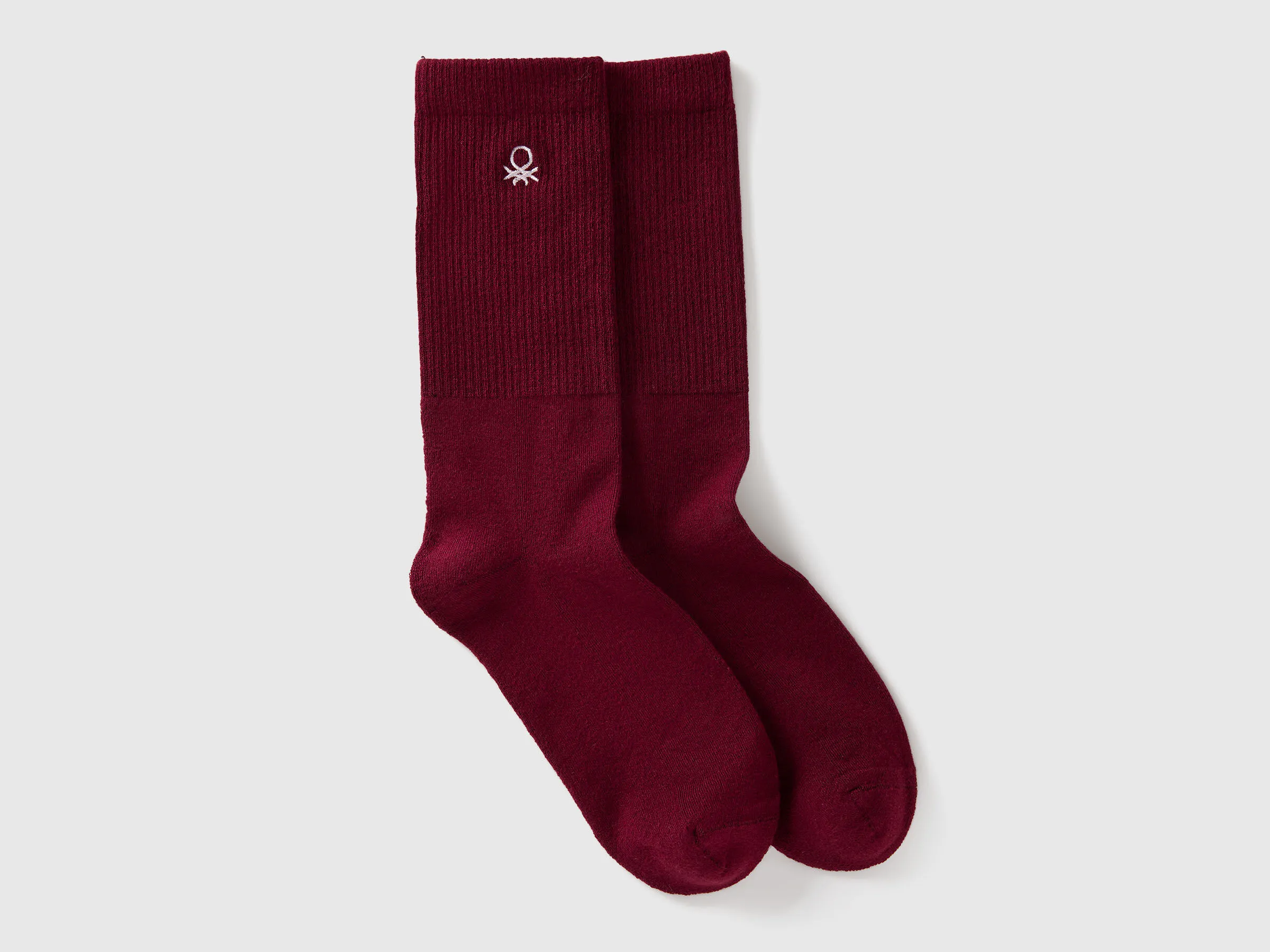 Chaussettes de sport en mélange de coton extensible - Bordeaux