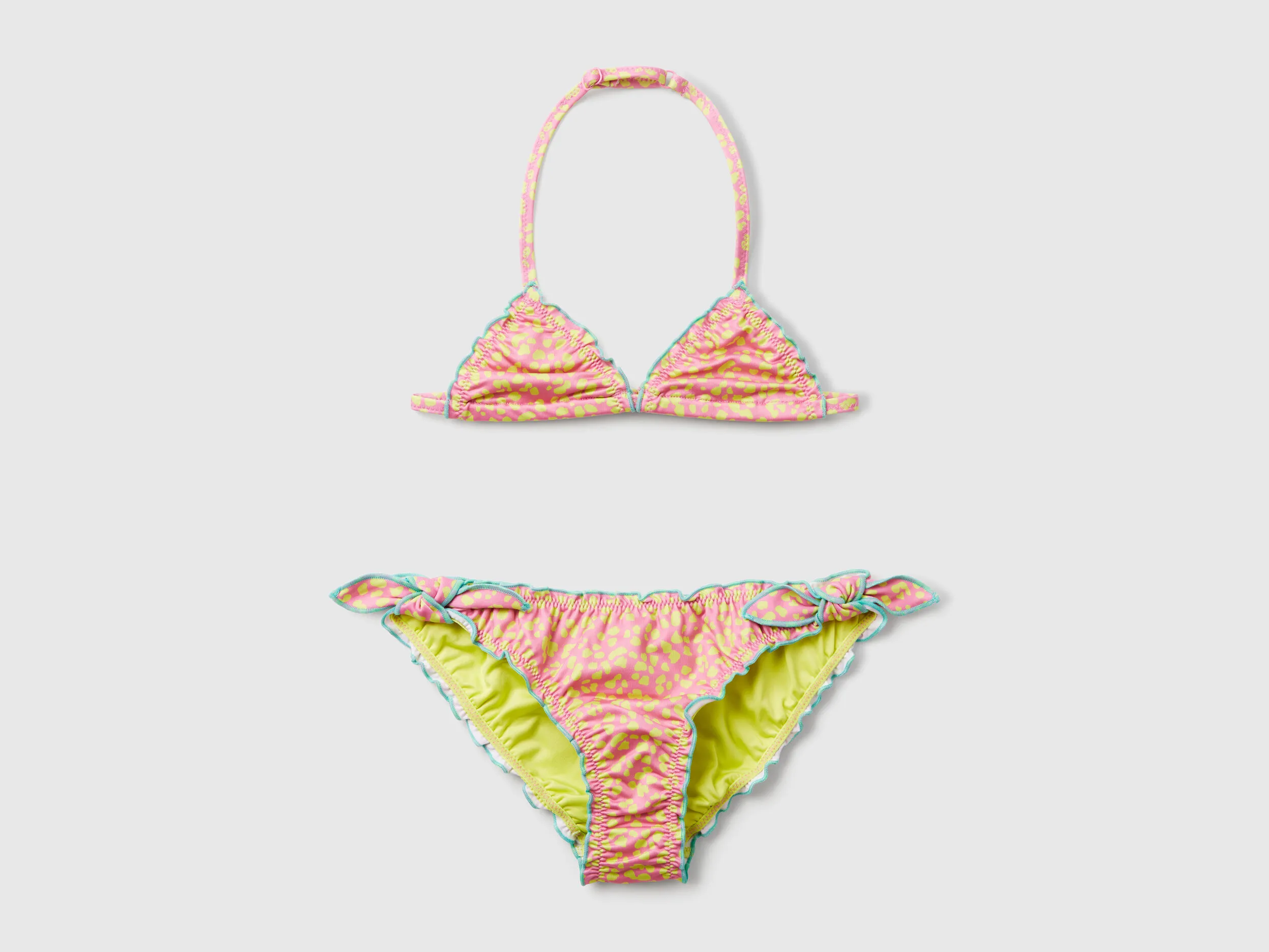 Maillot de bain bikini imprimé animal - Rose
